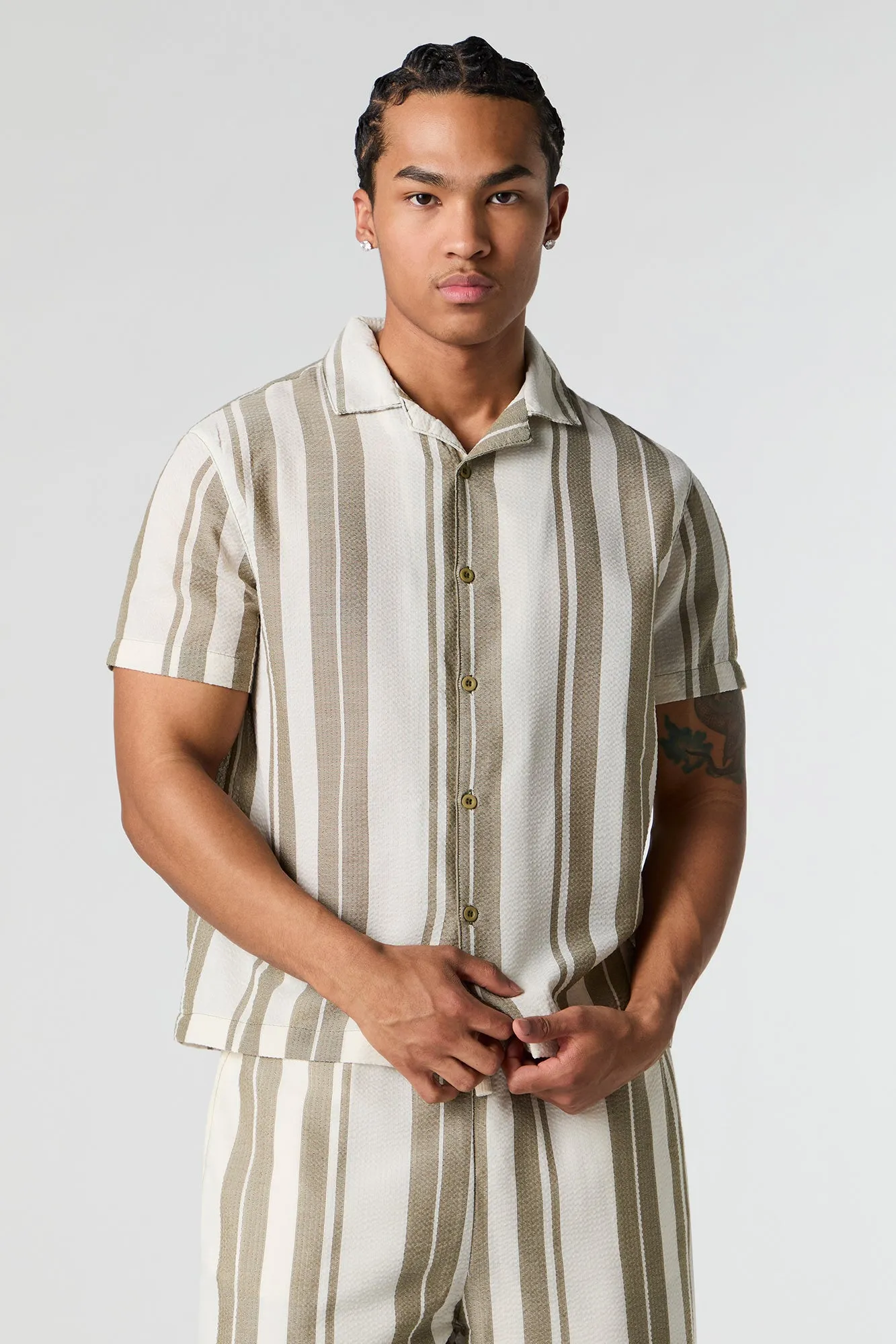 Haut rayé boutonné sold by Urban Planet product image thumbnail 4