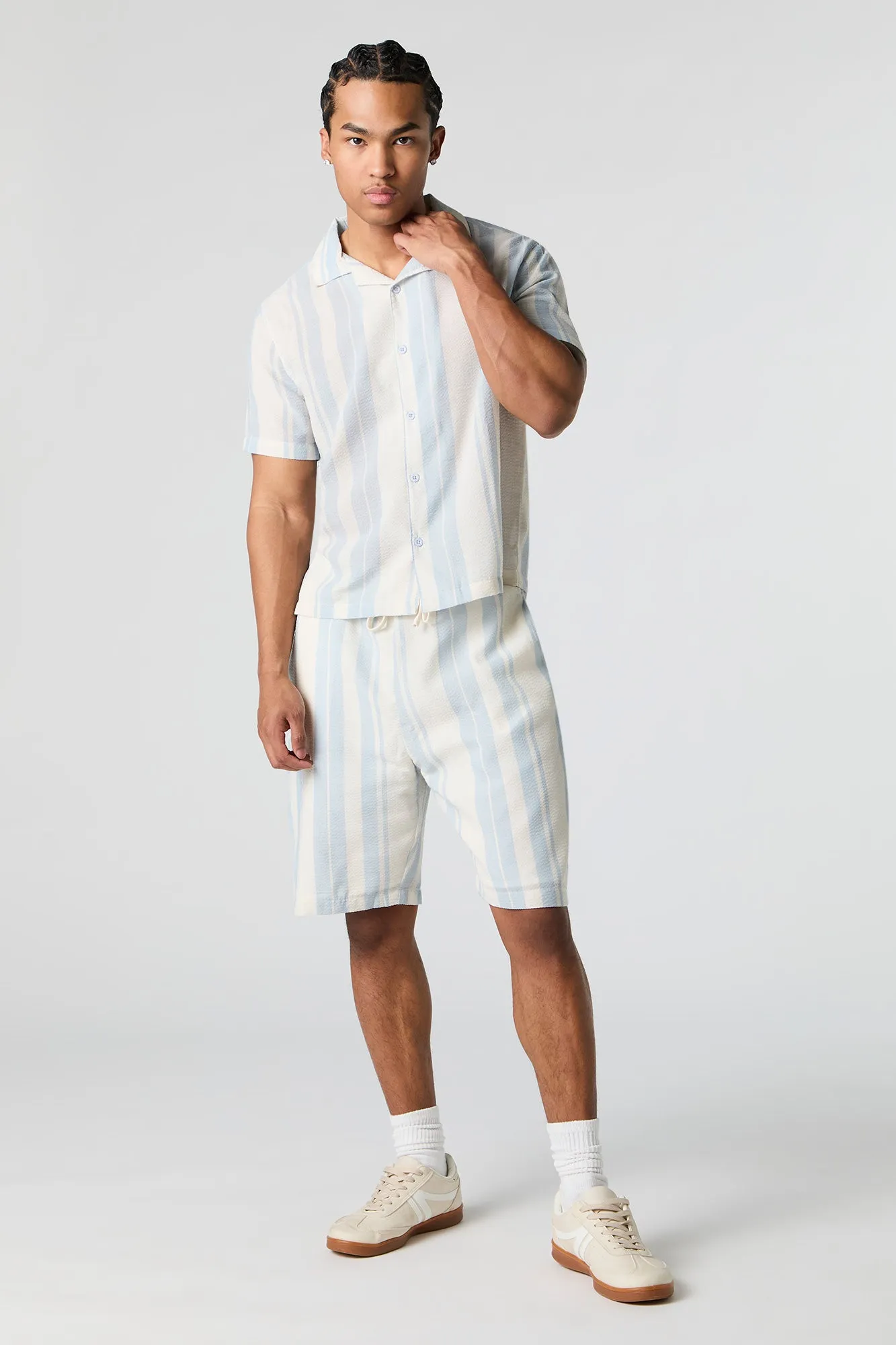 Short rayé à taille coulissante sold by Urban Planet product image thumbnail 2