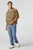 Paisley Print Boxy Button-Up Top sold by Urban Planet