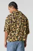 Paisley Print Boxy Button-Up Top sold by Urban Planet