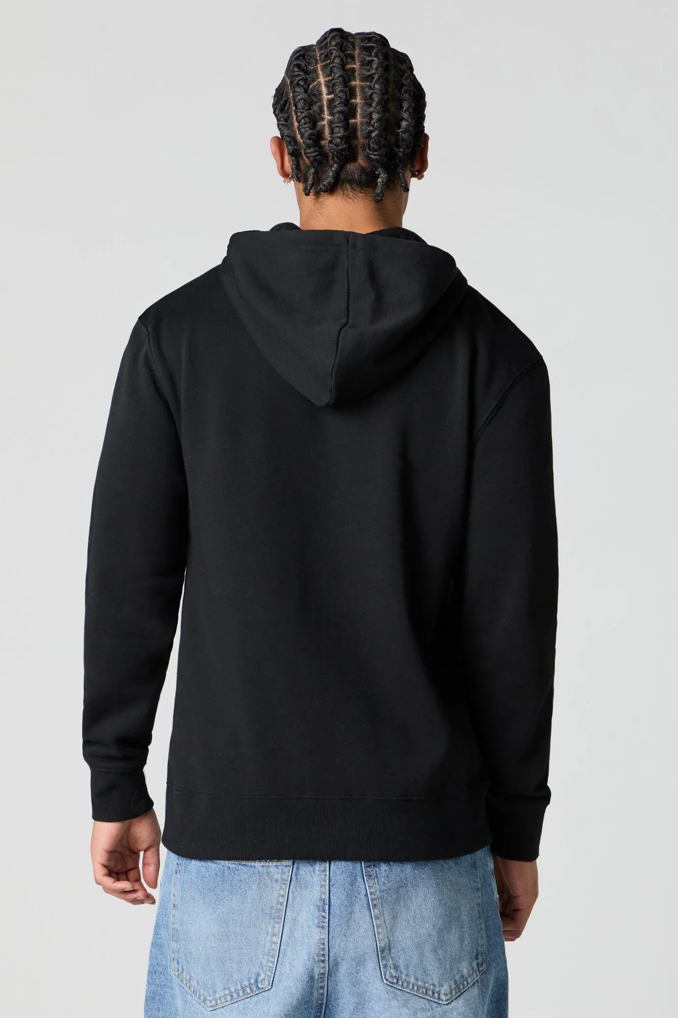Classic Fleece Zip-Up Hoodie sold by Urban Planet product image thumbnail 5