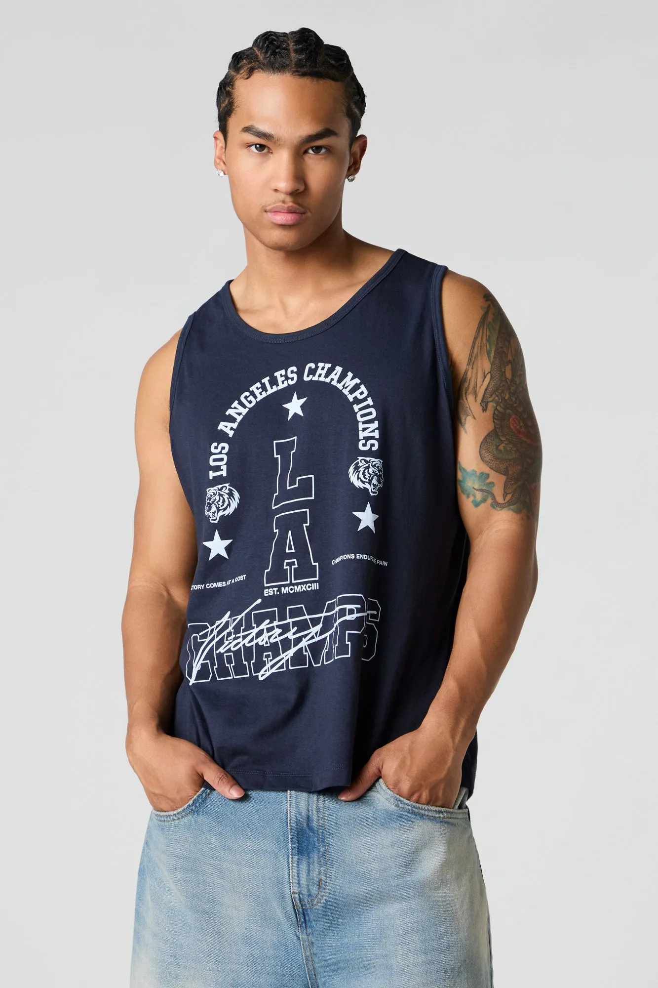 LA Champs Graphic Tank sold by Urban Planet
