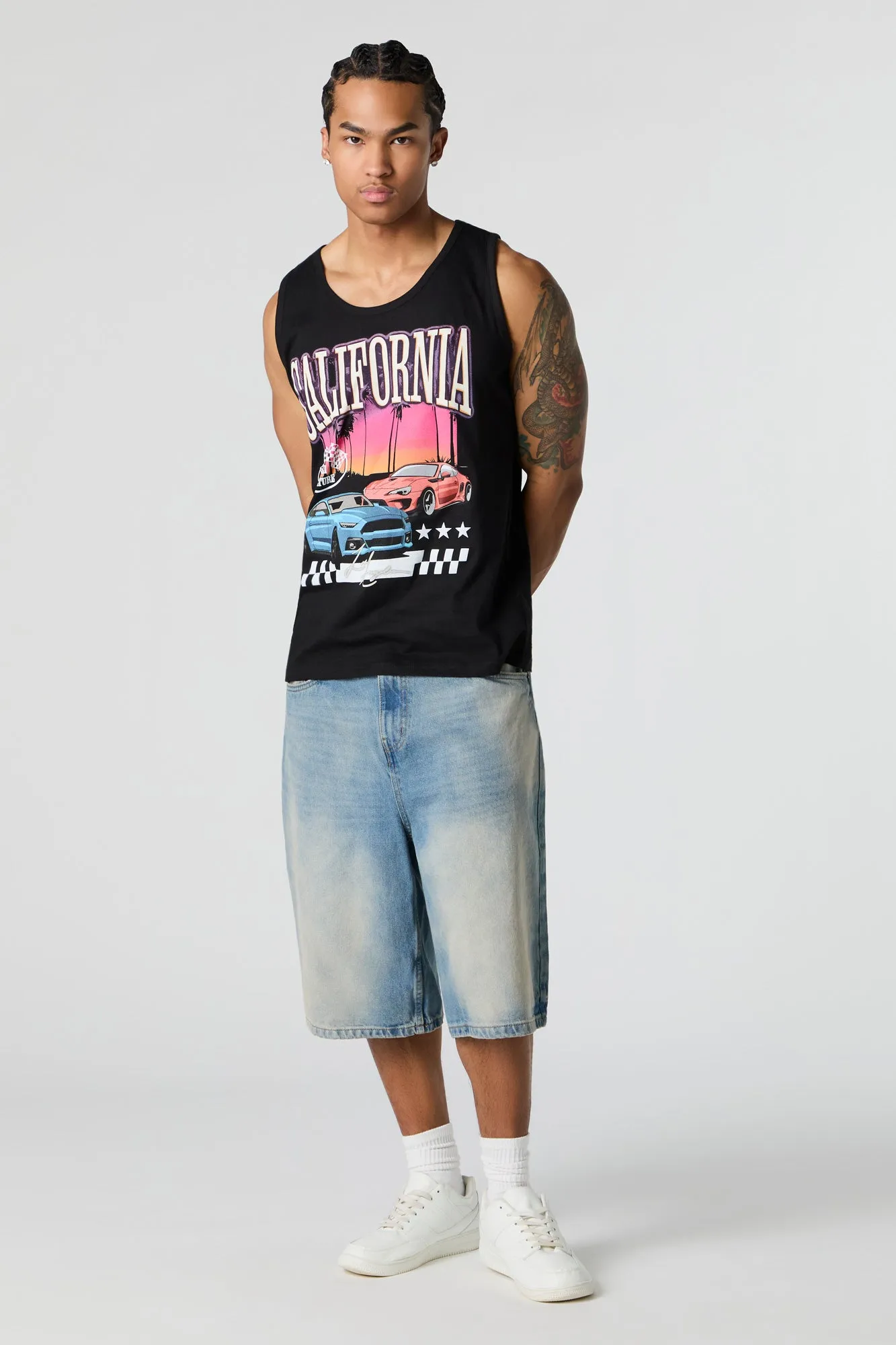 Camisole à imprimé California Racing sold by Urban Planet product image thumbnail 3