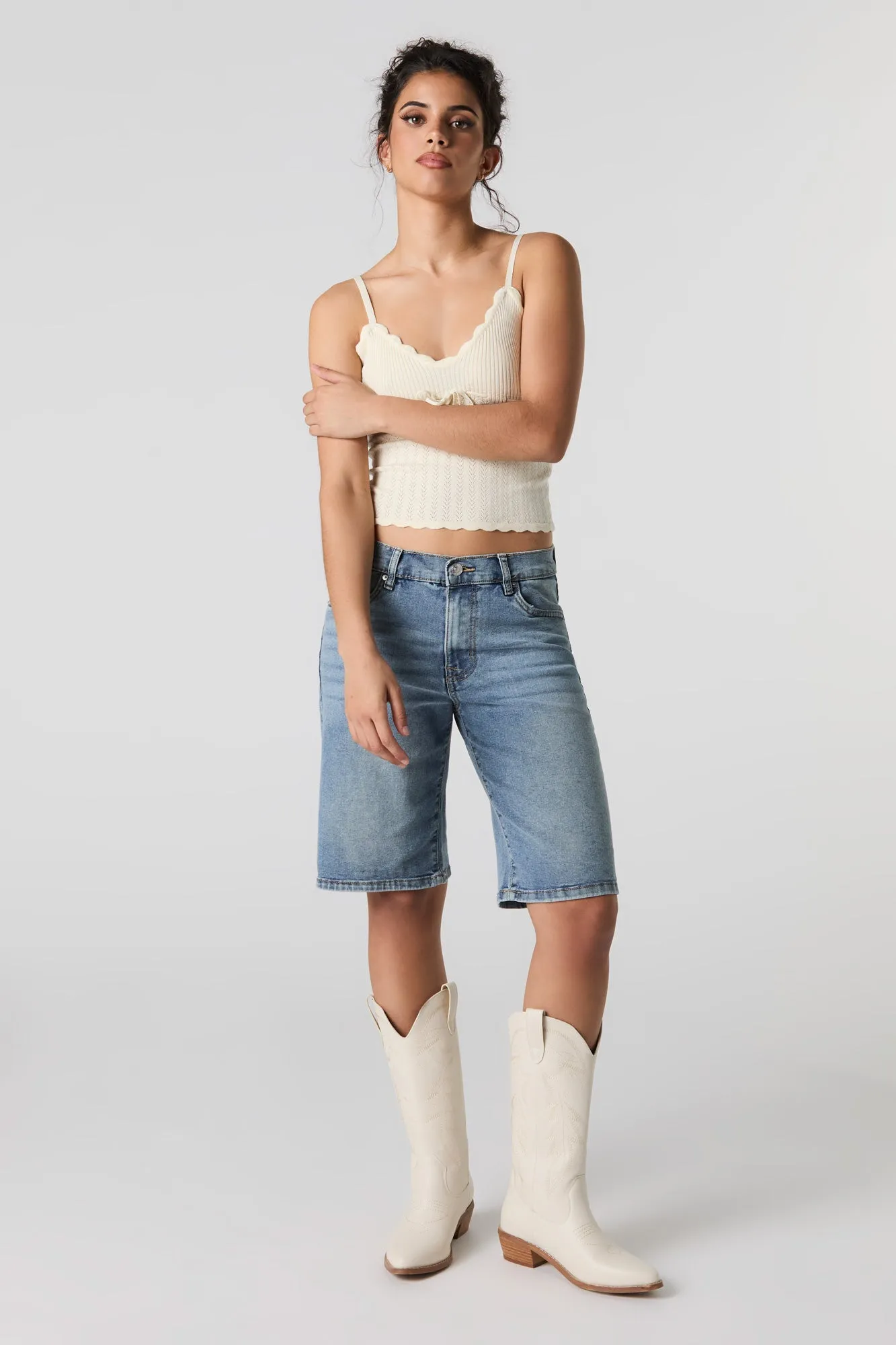 Bermuda en denim extensible sold by Urban Planet product image thumbnail 3