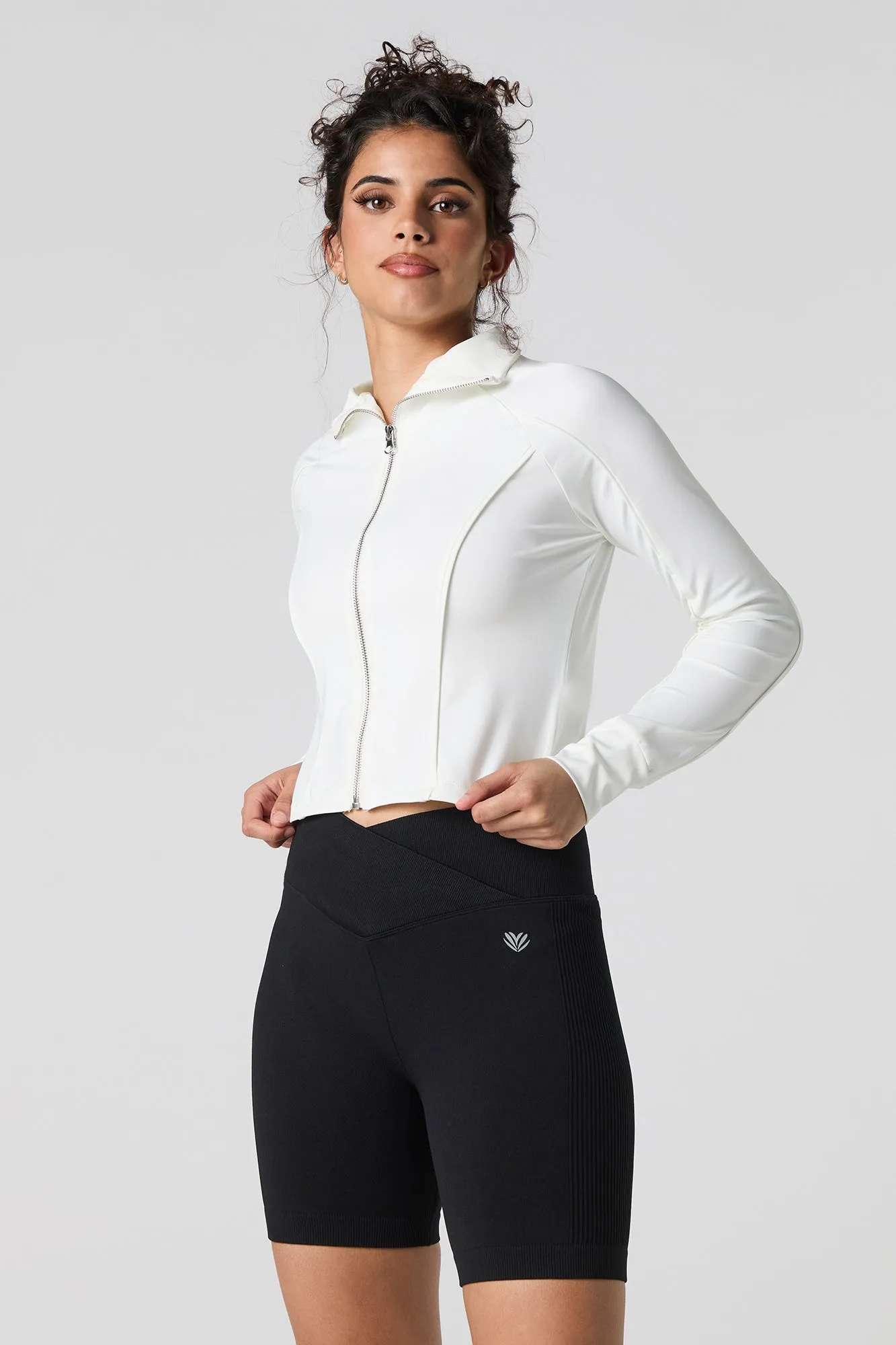 Seamless Foldover Waist Biker Short sold by Urban Planet product image thumbnail 5