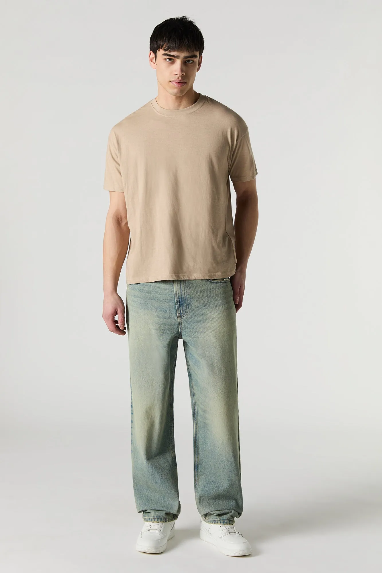 Jean rigide baggy délavé pâle vintage sold by Urban Planet product image thumbnail 2