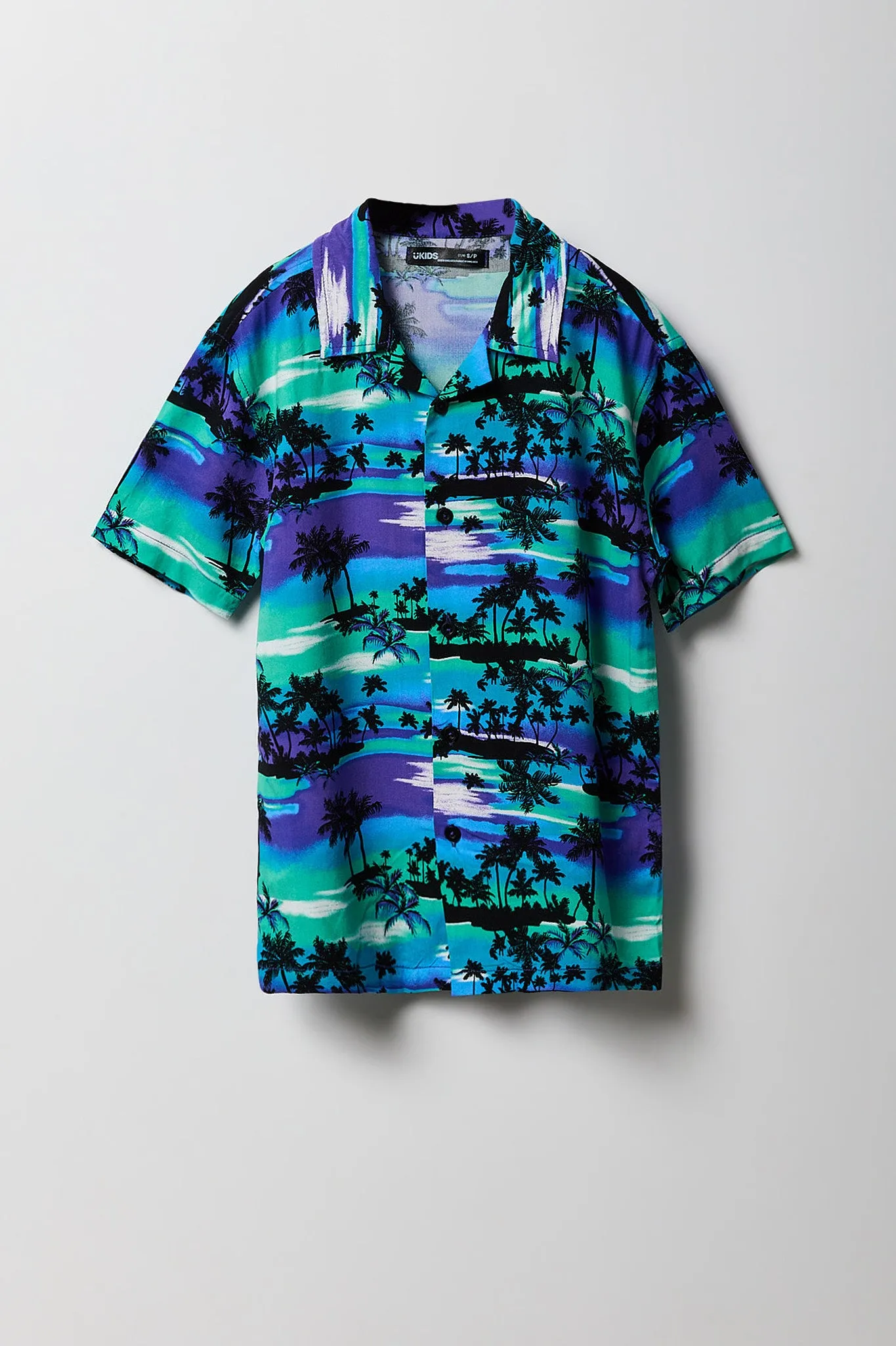 Boys Tropical Print Button-Up Top sold by Urban Planet product image thumbnail 5