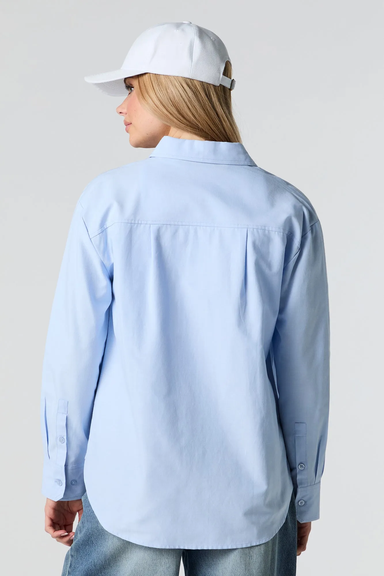 Oversized Long Sleeve Button-Up Top sold by Urban Planet product image thumbnail 2