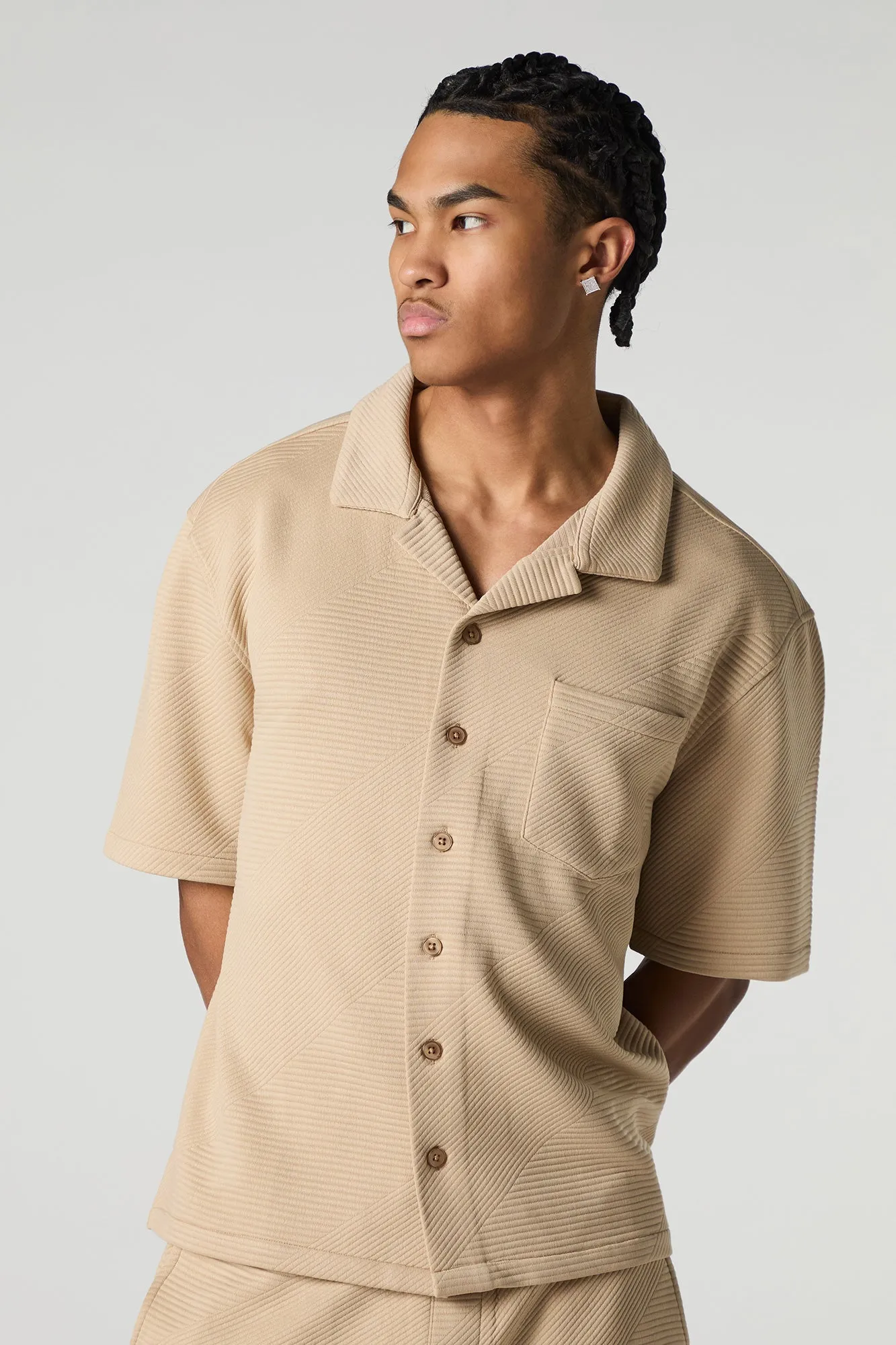 Polo boutonné texturé sold by Urban Planet product image thumbnail 4