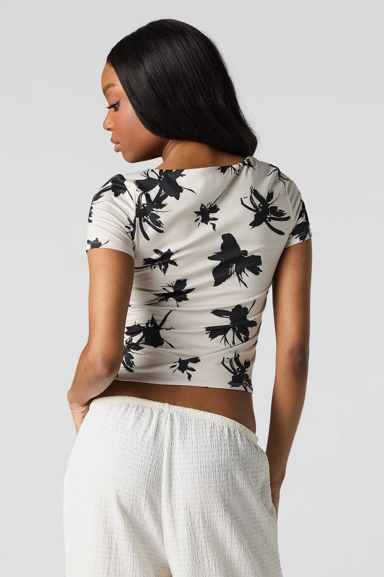 Contour Square Neck Short Sleeve Top sold by Urban Planet product image thumbnail 2