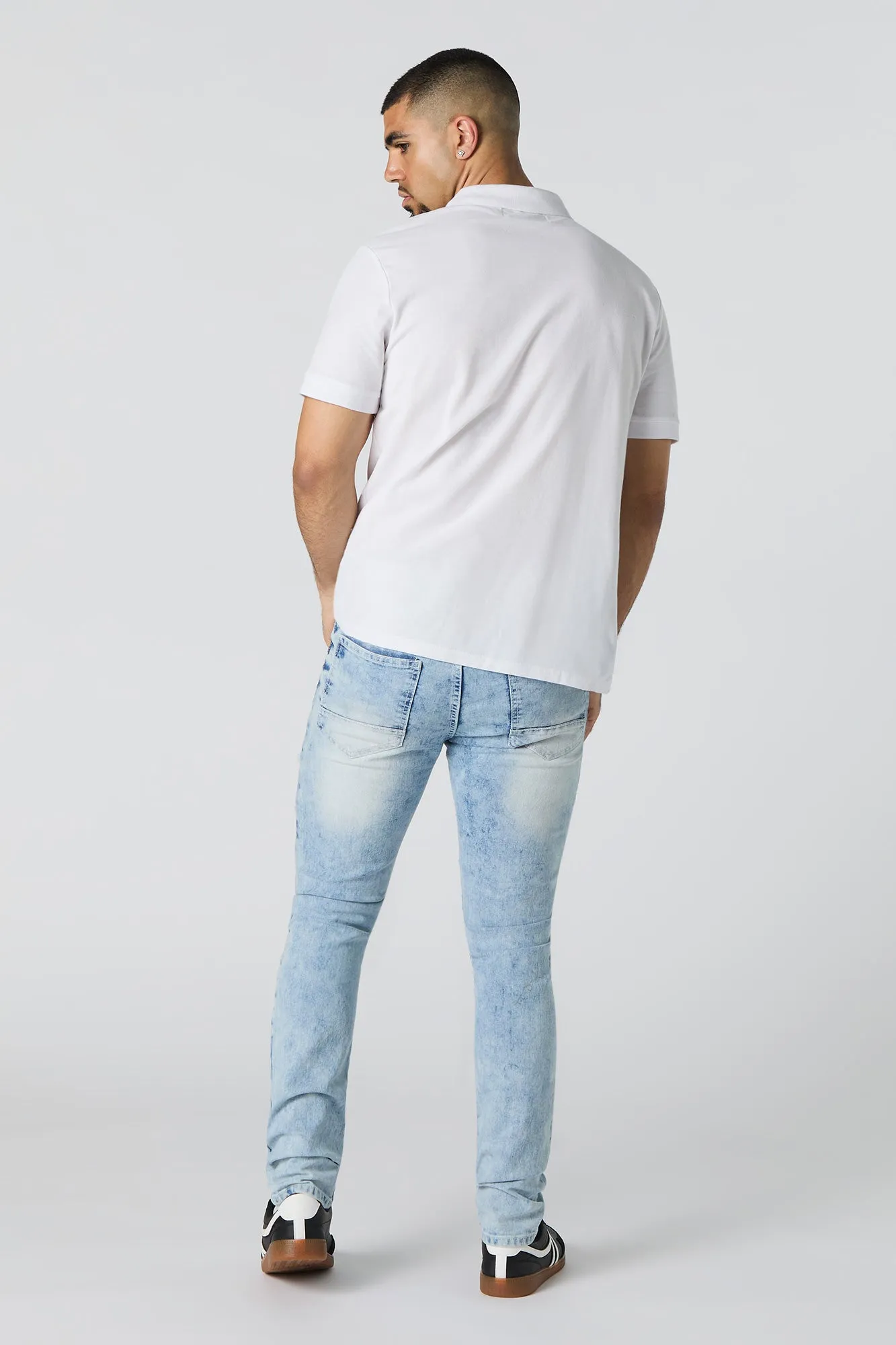 Jean ajusté extensible à rebord effiloché sold by Urban Planet product image thumbnail 3