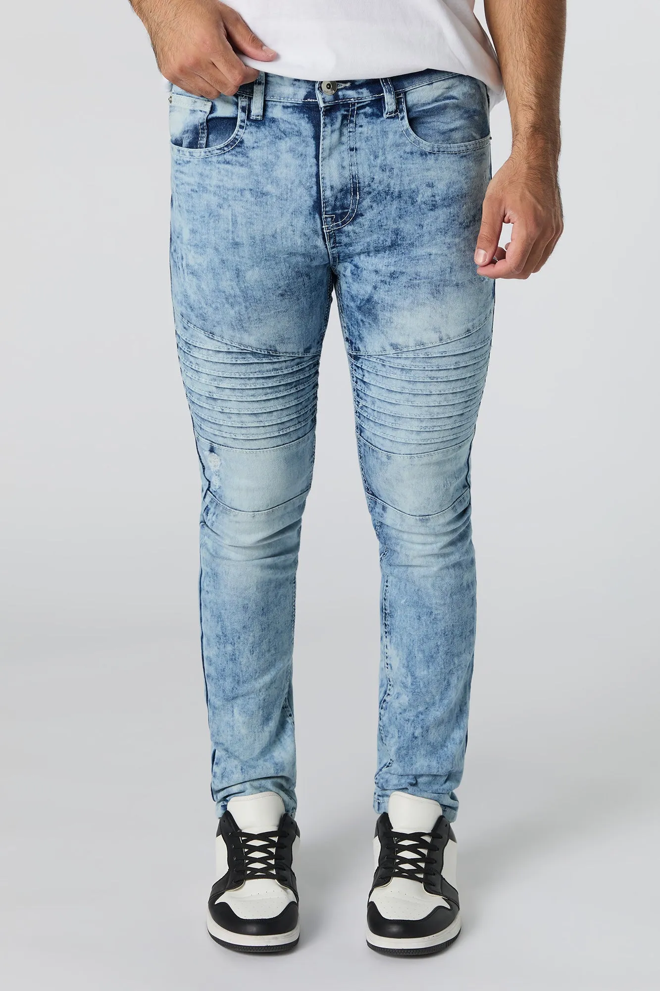 Stretch Moto Skinny Jean sold by Urban Planet