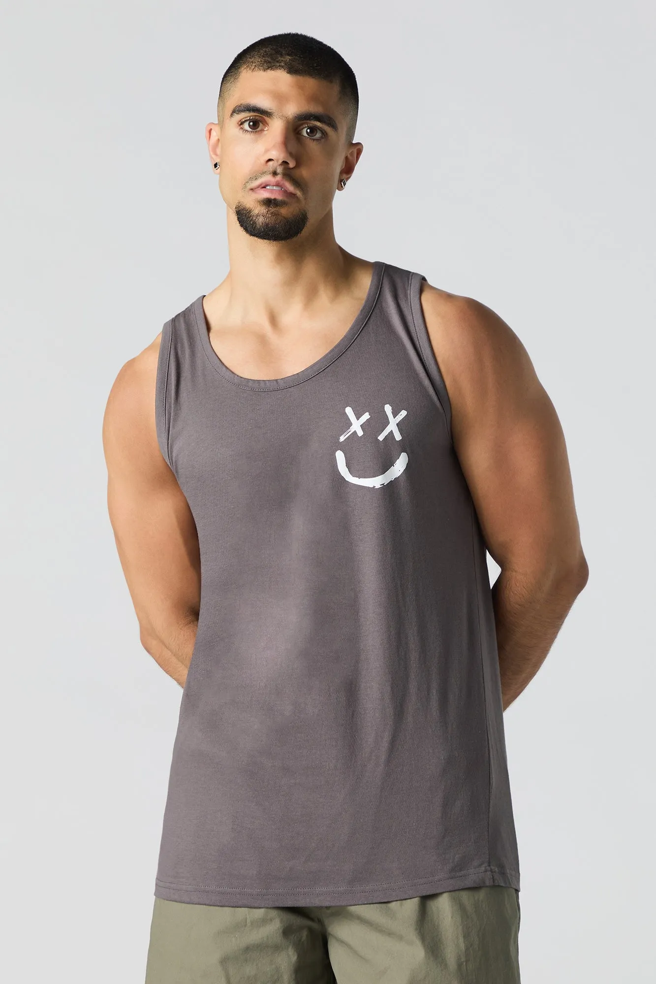 Smiley Graphic Tank sold by Urban Planet