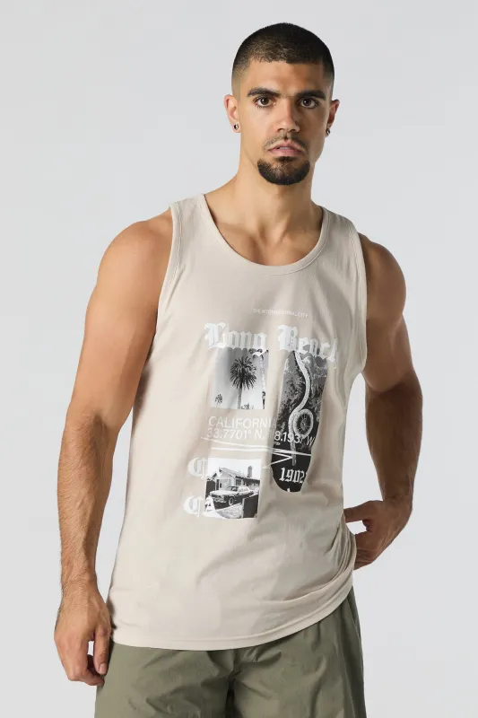 Camisole à imprimé Long Beach California sold by Urban Planet