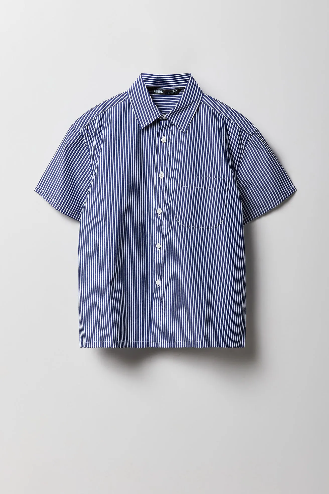 Haut carré boutonné rayé pour garçon sold by Urban Planet product image thumbnail 3