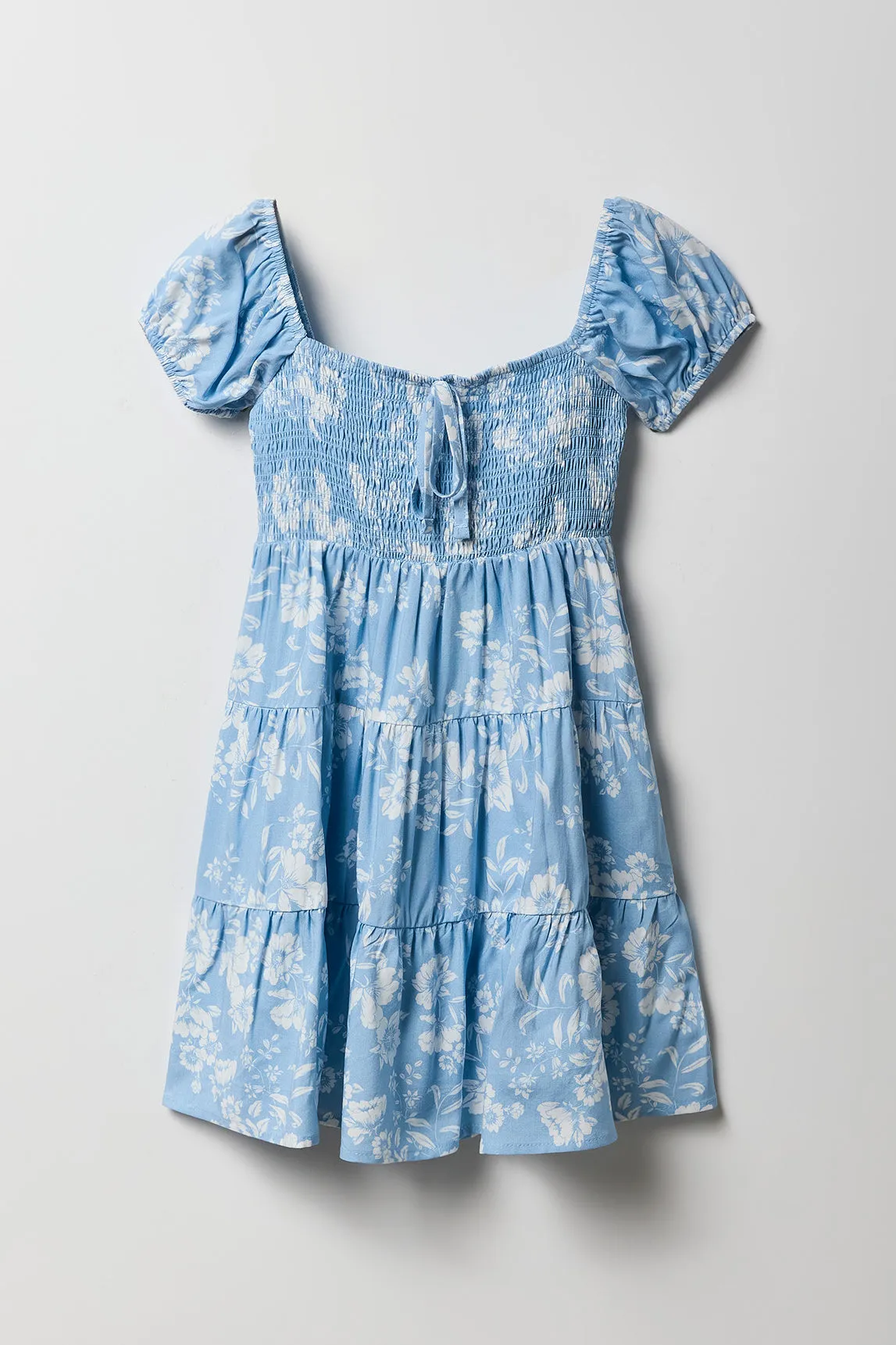 Robe volantée smockée fleurie pour fille sold by Urban Planet product image thumbnail 5