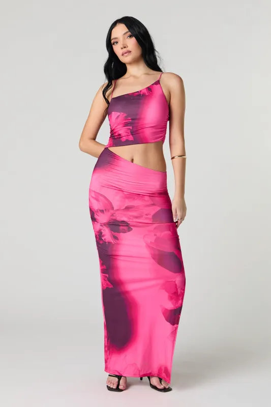 Robe maxi profilée avec découpes sold by Urban Planet