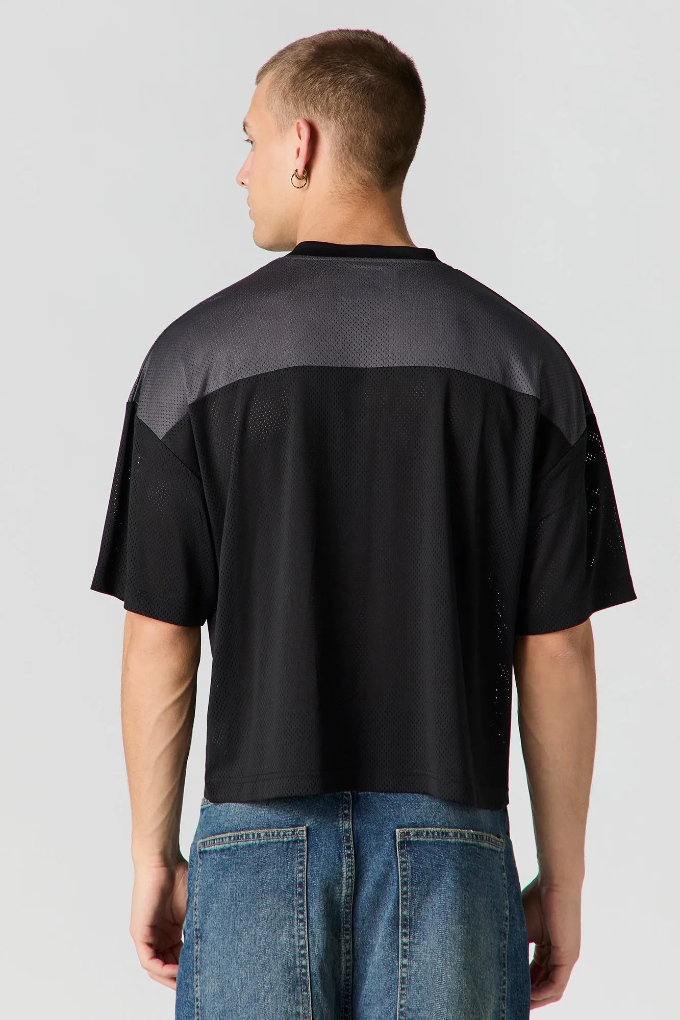 Jersey de football carré en filet imprimé sold by Urban Planet product image thumbnail 5