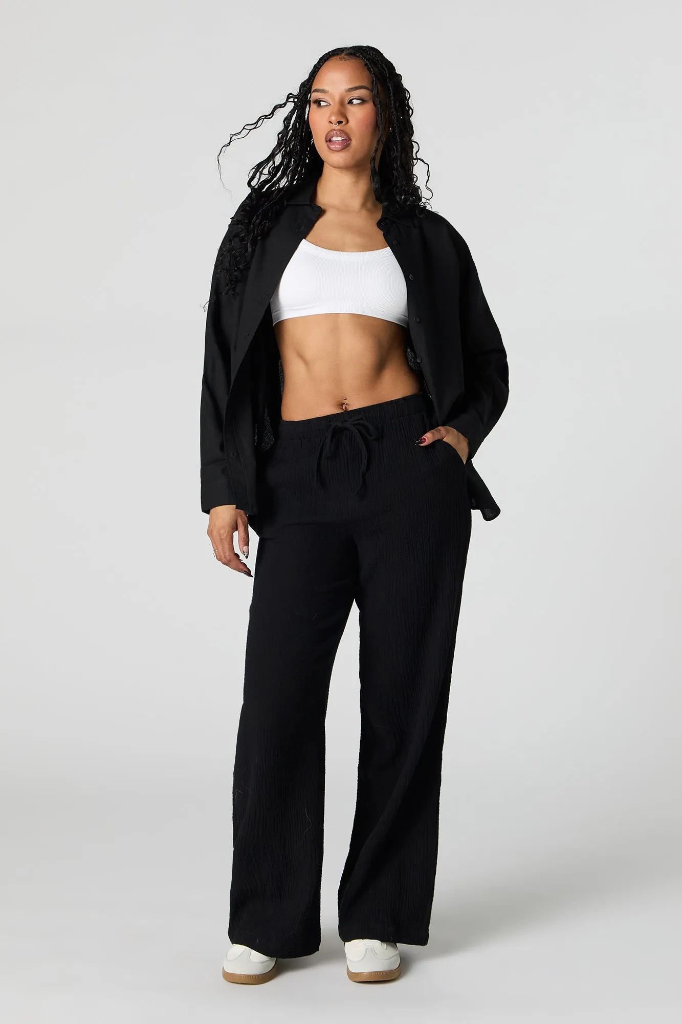 Crinkle Drawstring Pant sold by Urban Planet product image thumbnail 4