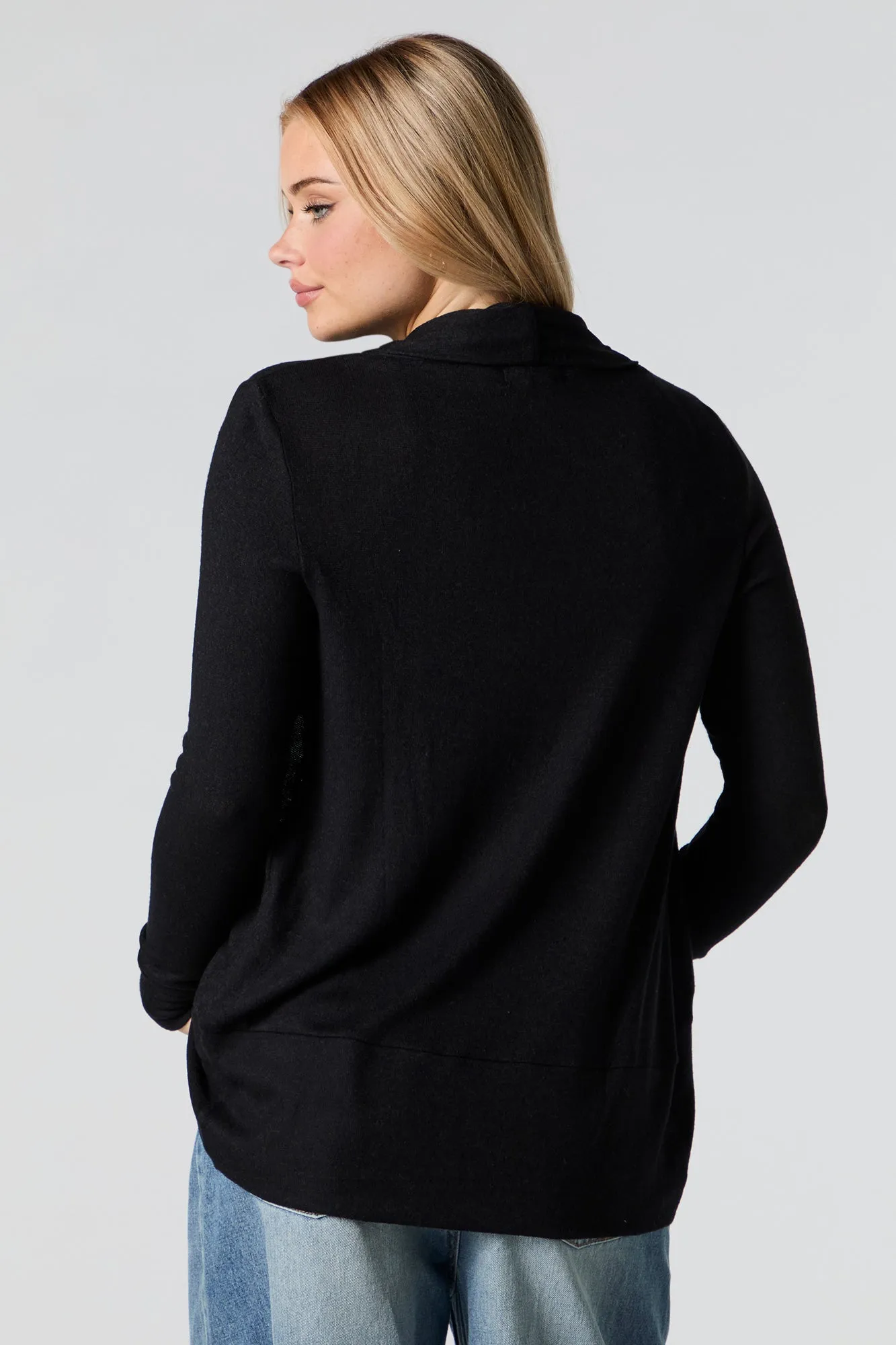 Cardigan enveloppant en tricot sold by Urban Planet product image thumbnail 5