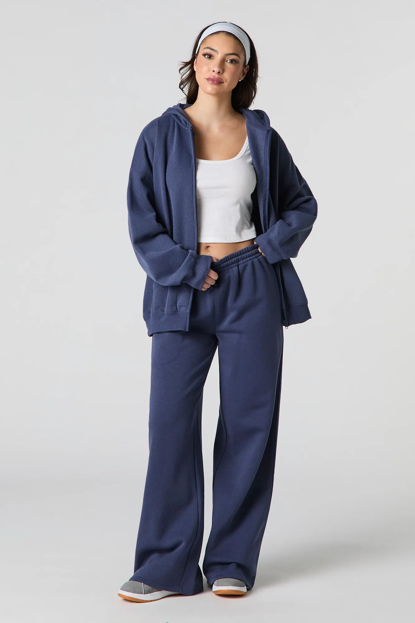 Pantalon d'entraînement à jambe large en molleton sold by Urban Planet