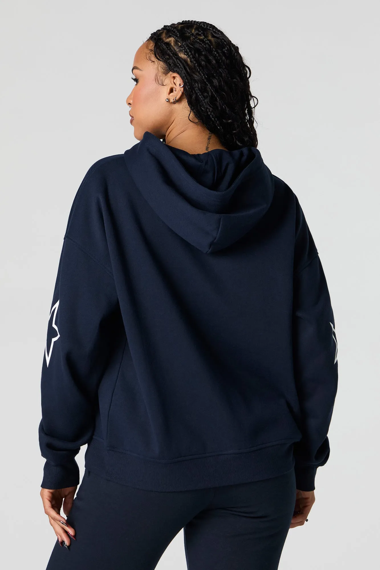 City Graphic Oversized Fleece Hoodie sold by Urban Planet product image thumbnail 2