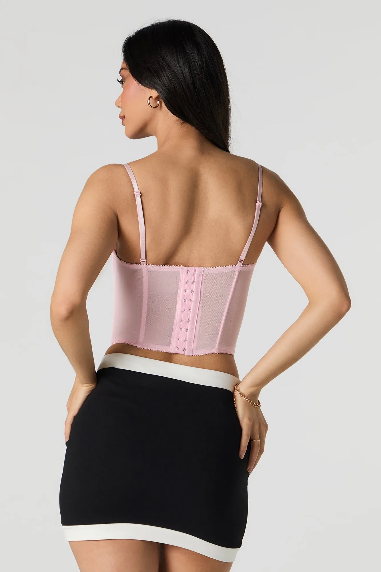 Mesh Corset Tank sold by Urban Planet product image thumbnail 2