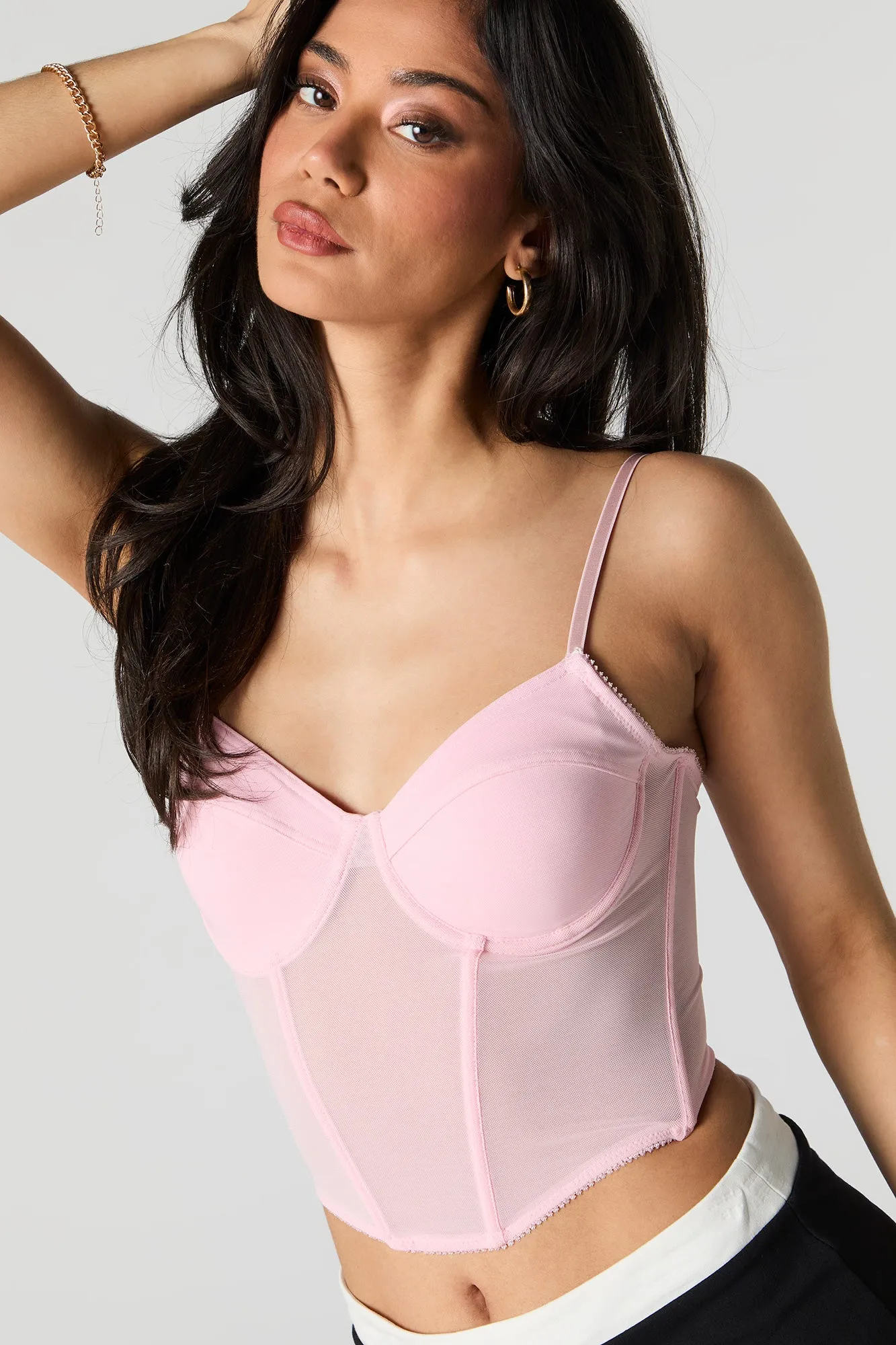 Mesh Corset Tank sold by Urban Planet