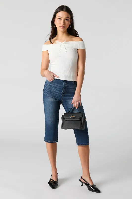 Stretch Denim Capri sold by Urban Planet