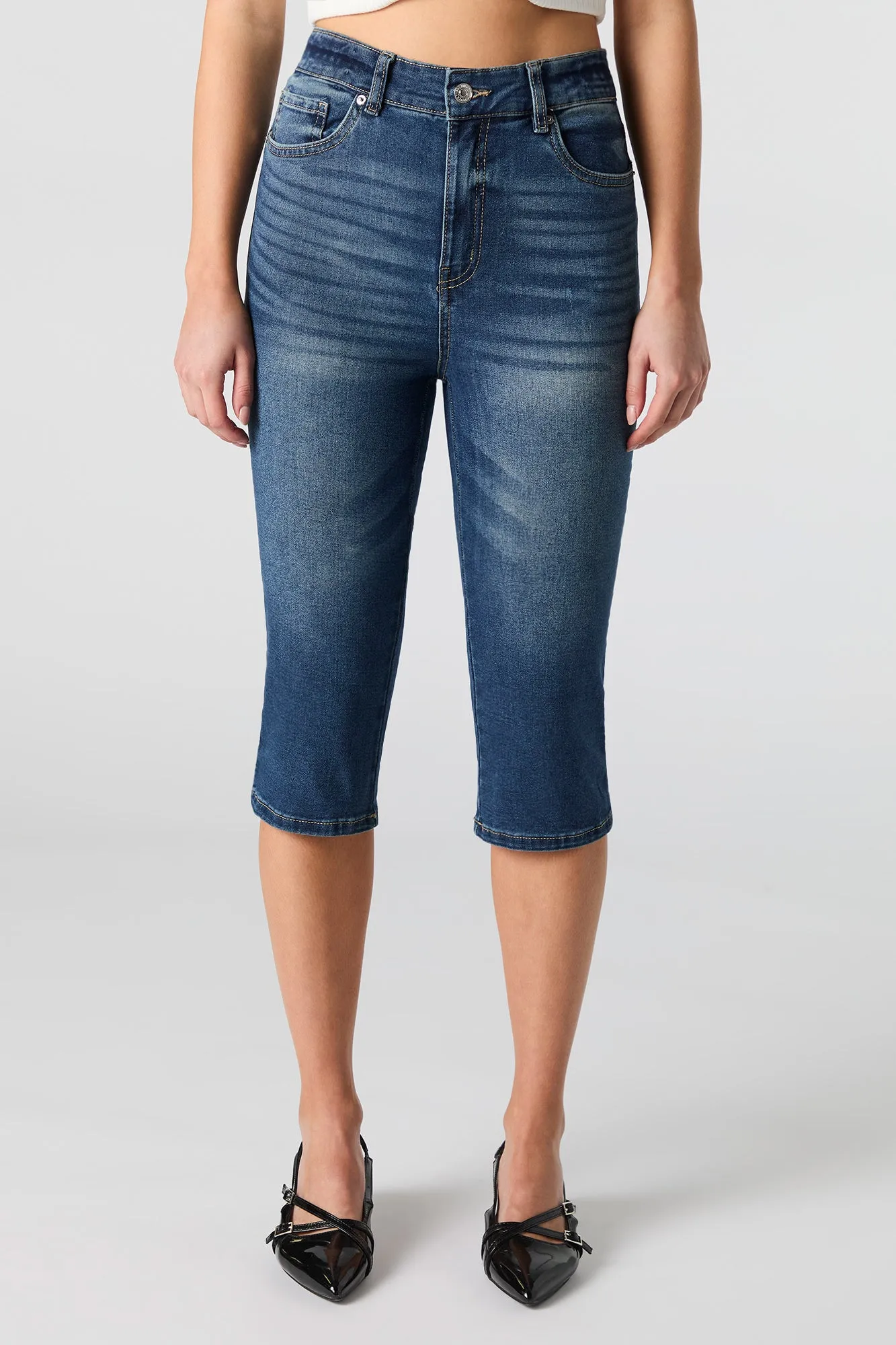Stretch Denim Capri sold by Urban Planet product image thumbnail 2
