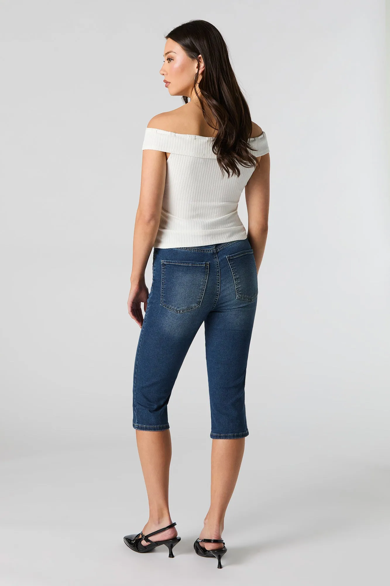 Stretch Denim Capri sold by Urban Planet product image thumbnail 3