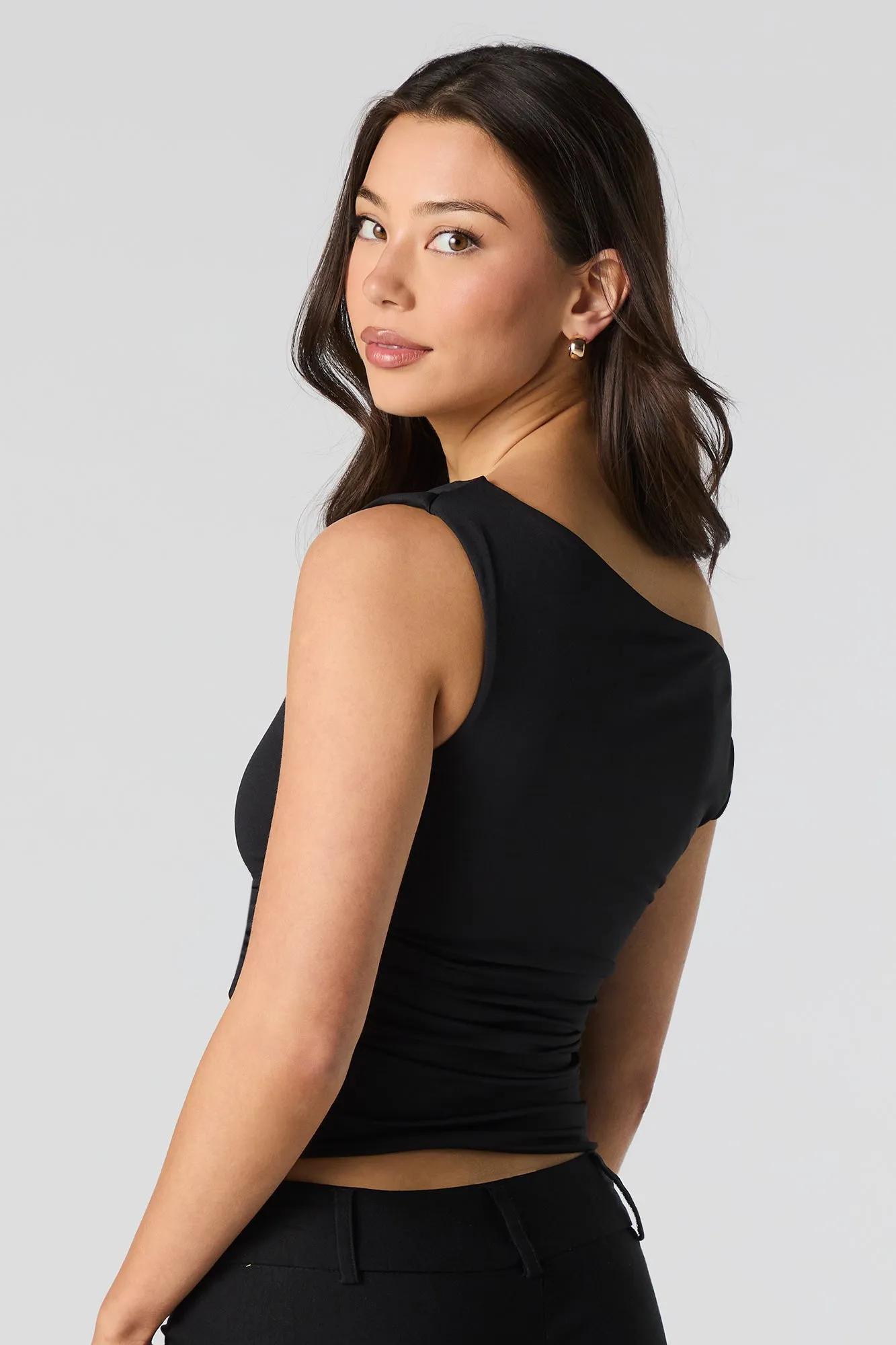 Haut Contour ruché à épaule unique sold by Urban Planet product image thumbnail 5