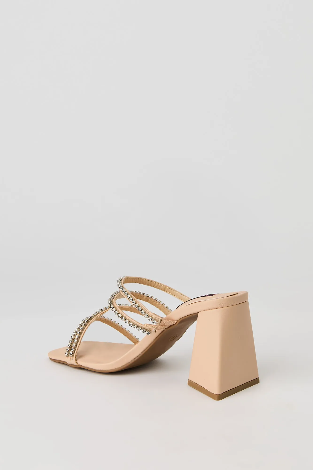 Rhinestone Strappy Block Heel sold by Urban Planet product image thumbnail 4