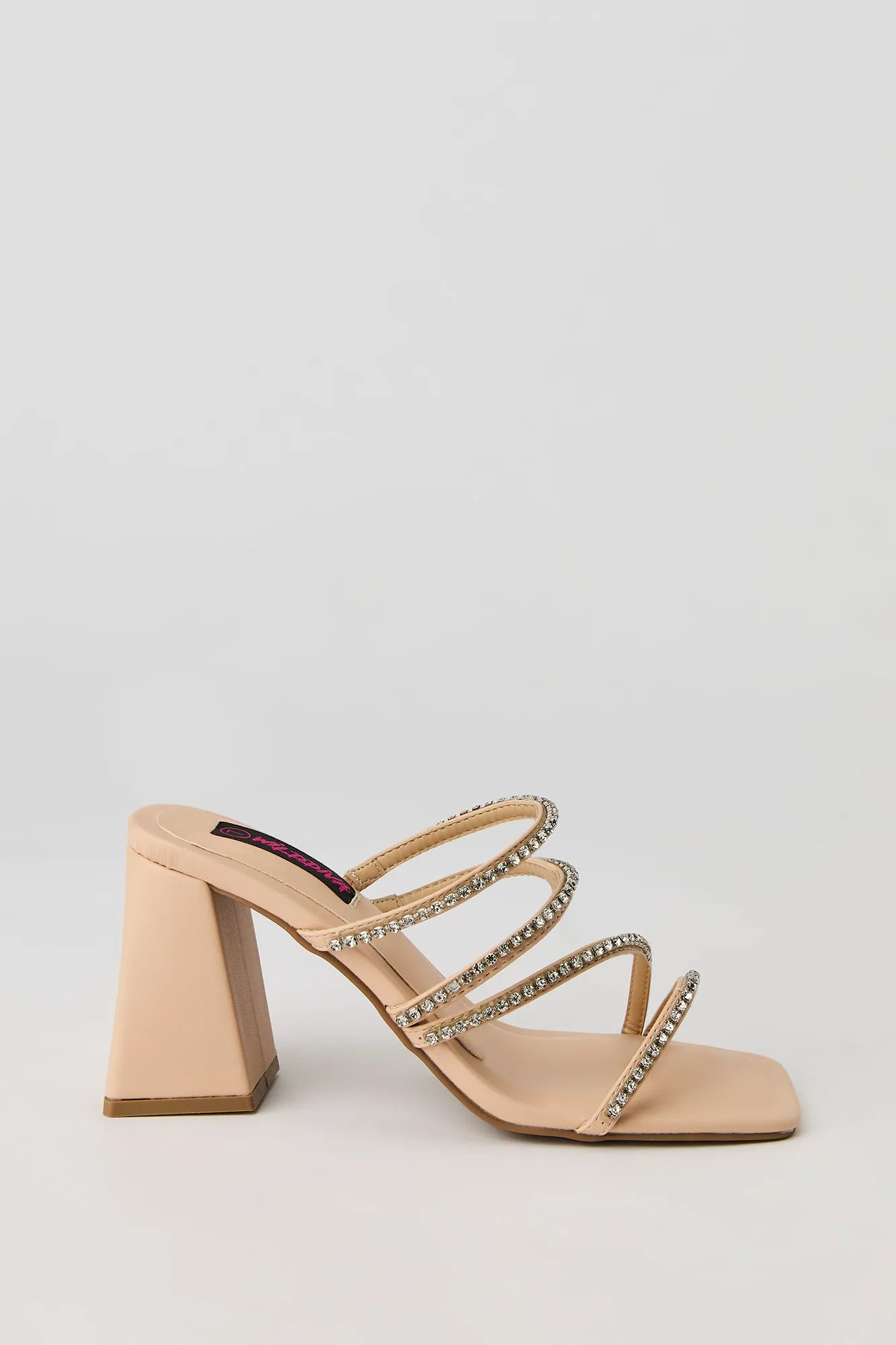 Rhinestone Strappy Block Heel sold by Urban Planet product image thumbnail 2