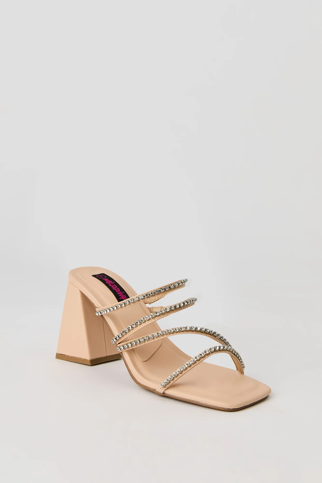 Rhinestone Strappy Block Heel sold by Urban Planet product image thumbnail 3