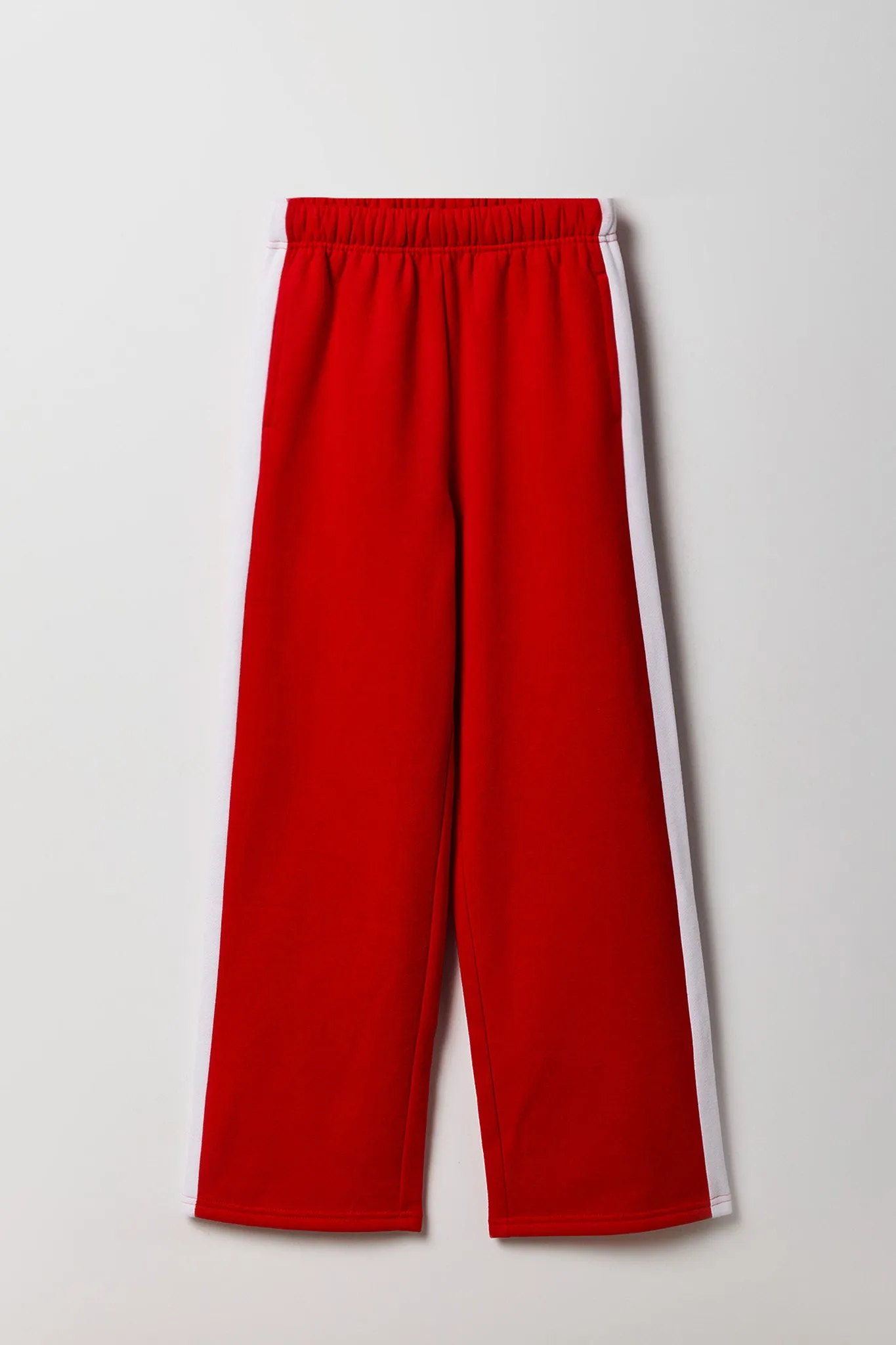 Girls Fleece Side Striped Wide Leg Sweatpant sold by Urban Planet