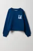 Girls Varsity Graphic Fleece Sweatshirt sold by Urban Planet