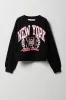 Girls Varsity Graphic Fleece Sweatshirt sold by Urban Planet