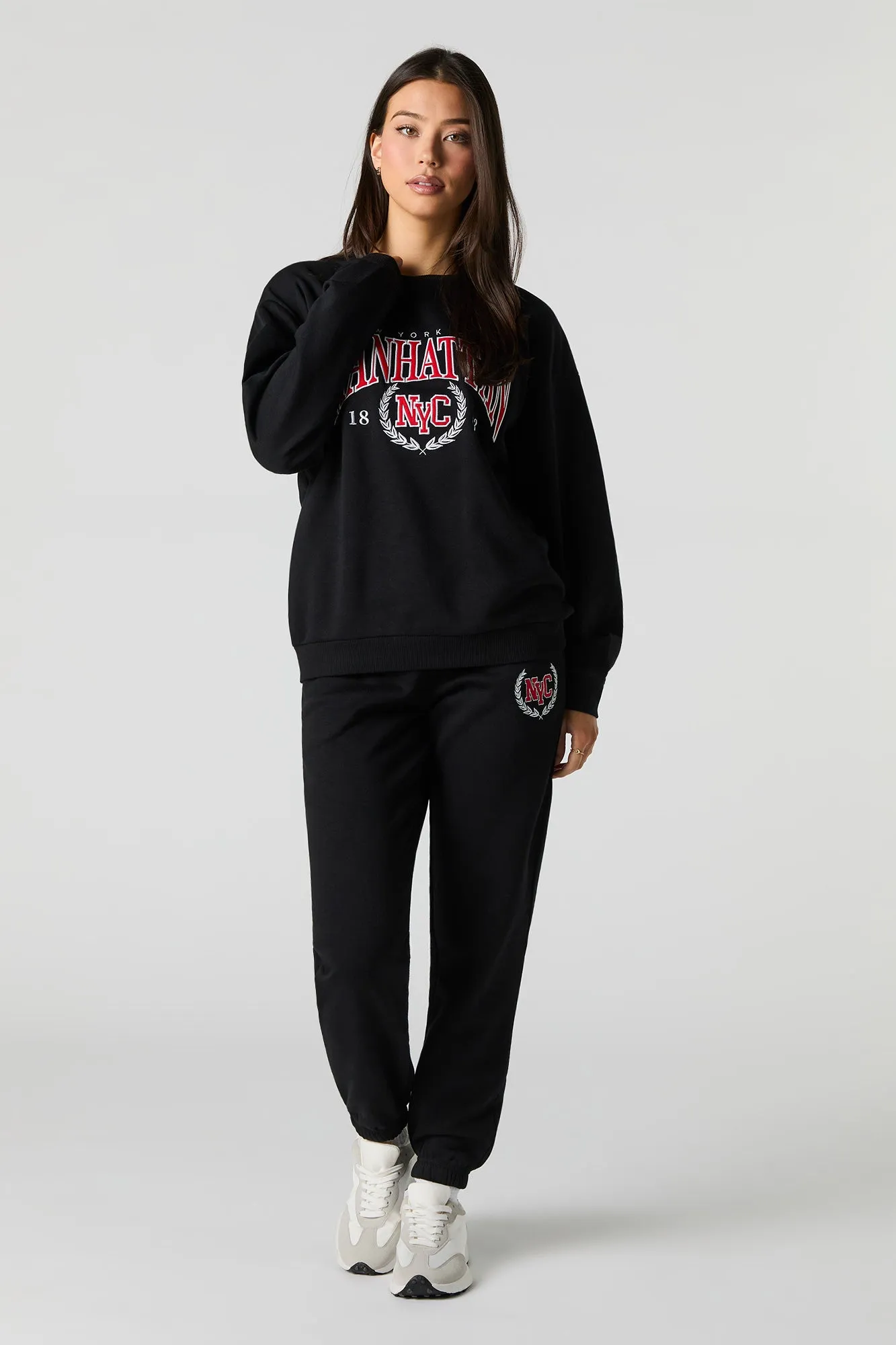 Jogger en molleton avec motif brodé City sold by Urban Planet product image thumbnail 5