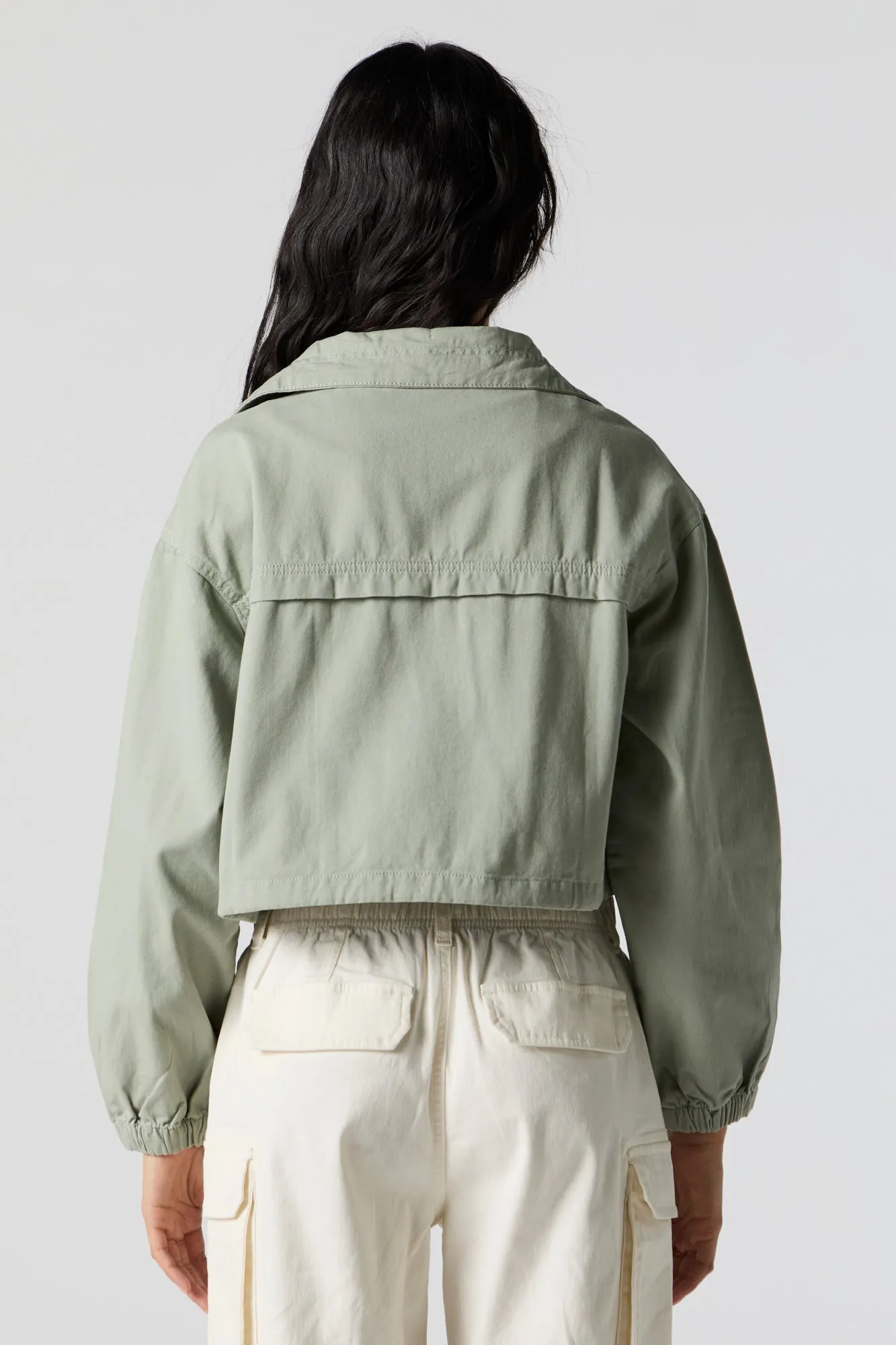 Zip-Up Cargo Jacket sold by Urban Planet product image thumbnail 5