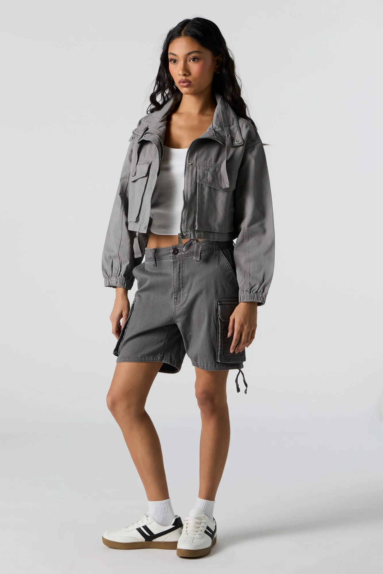 Zip-Up Cargo Jacket sold by Urban Planet product image thumbnail 3