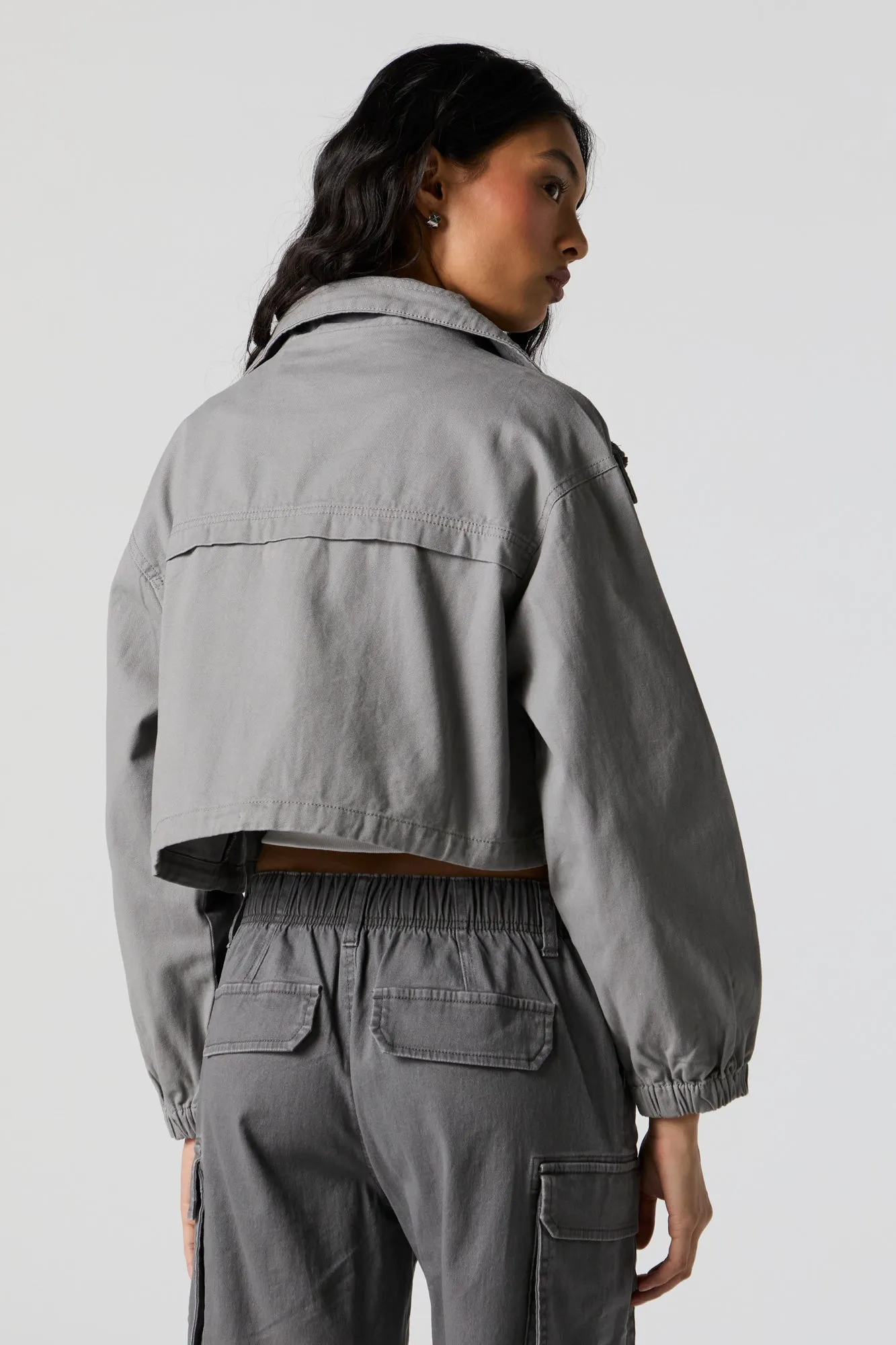 Zip-Up Cargo Jacket sold by Urban Planet product image thumbnail 2