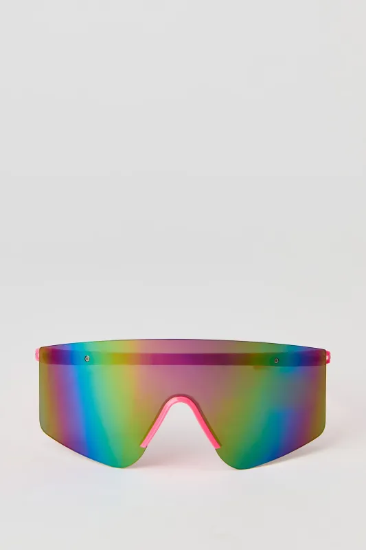 Rimless Shield Sunglasses sold by Urban Planet