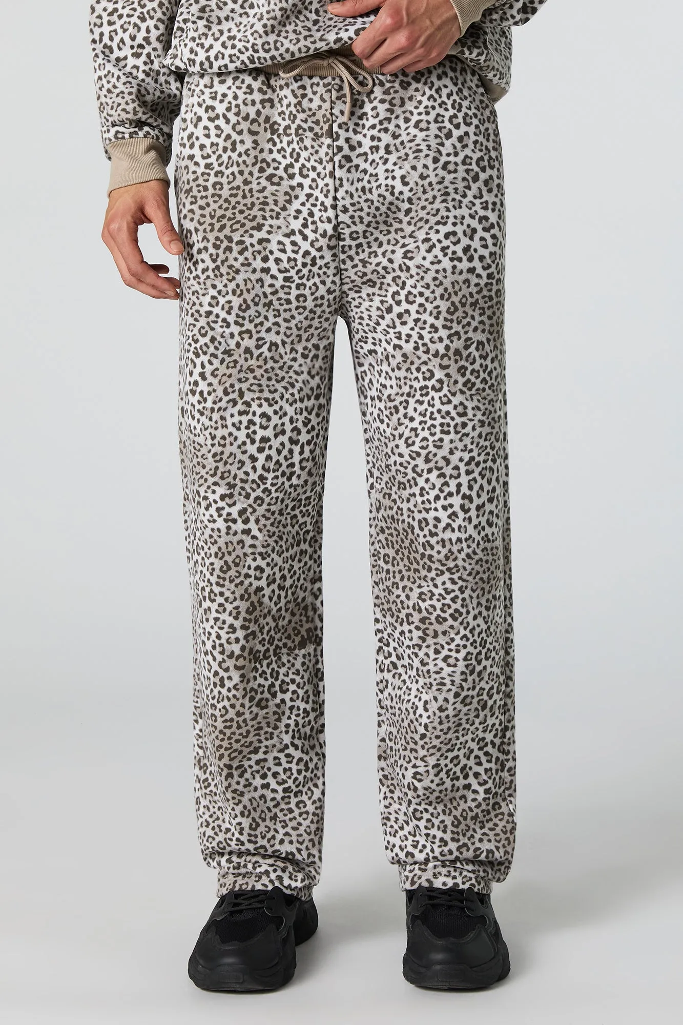 Cheetah Print Fleece Sweatpant sold by Urban Planet