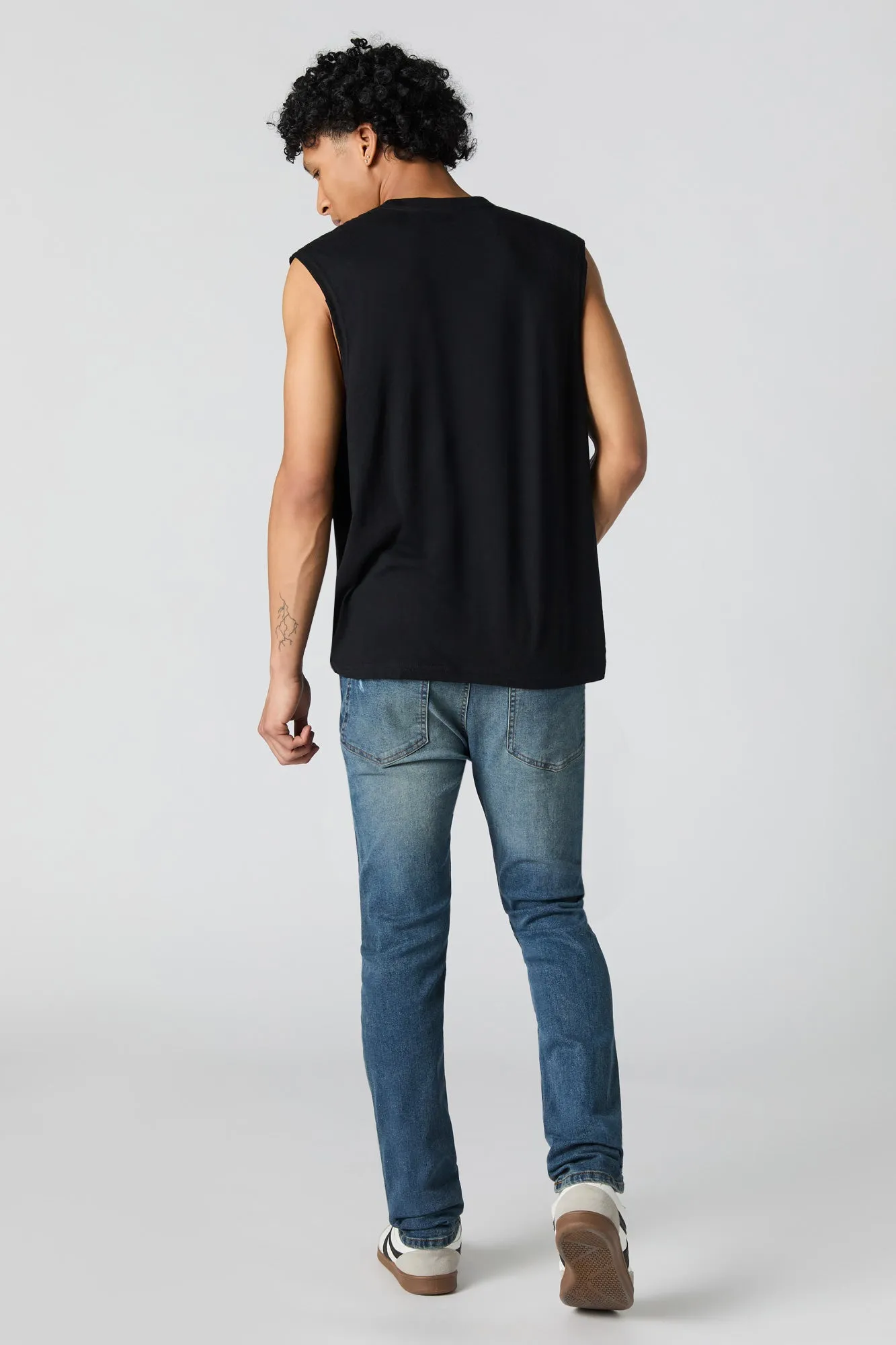 Stretch Distressed Slim Jean sold by Urban Planet product image thumbnail 3