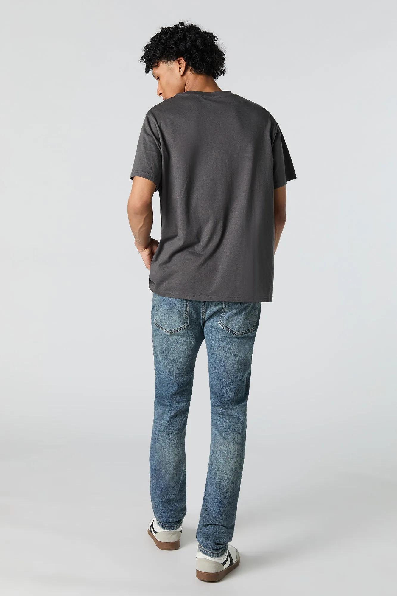 Medium Stretch Distressed Slim Jean sold by Urban Planet product image thumbnail 3