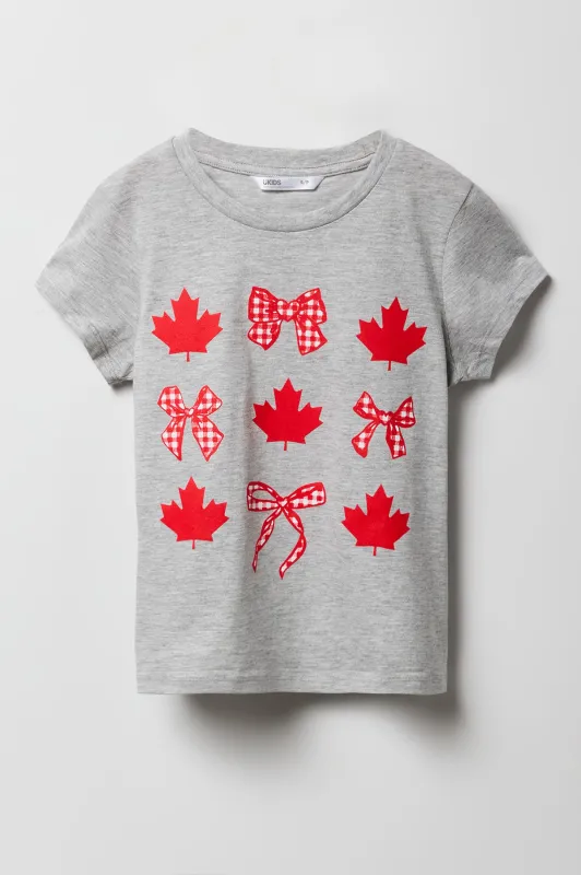 T-shirt à imprimé de boucle Canada pour filles sold by Urban Planet