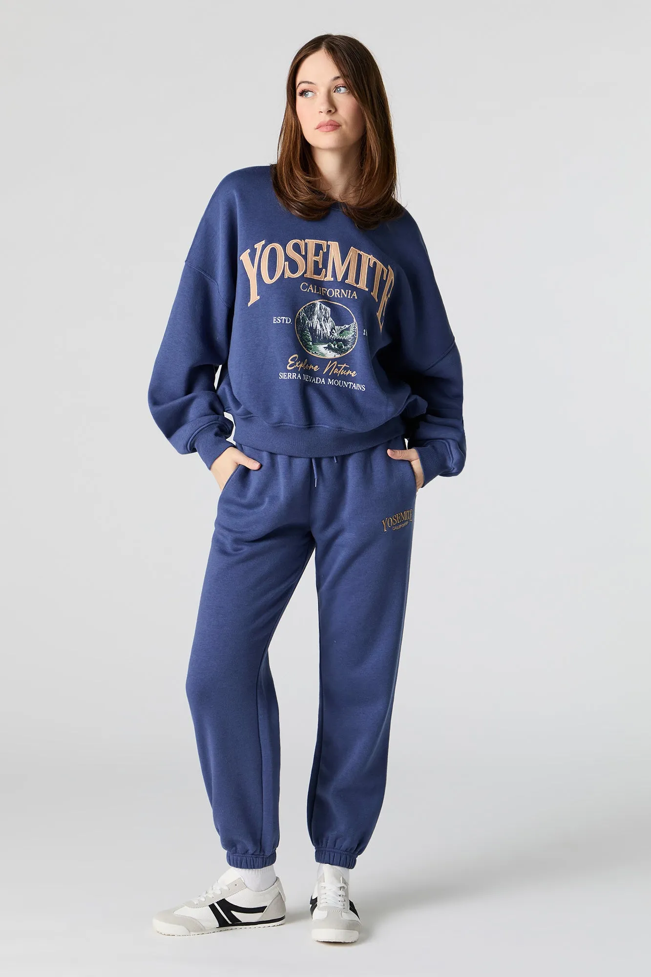 Jogger en molleton avec motif brodé sold by Urban Planet product image thumbnail 5