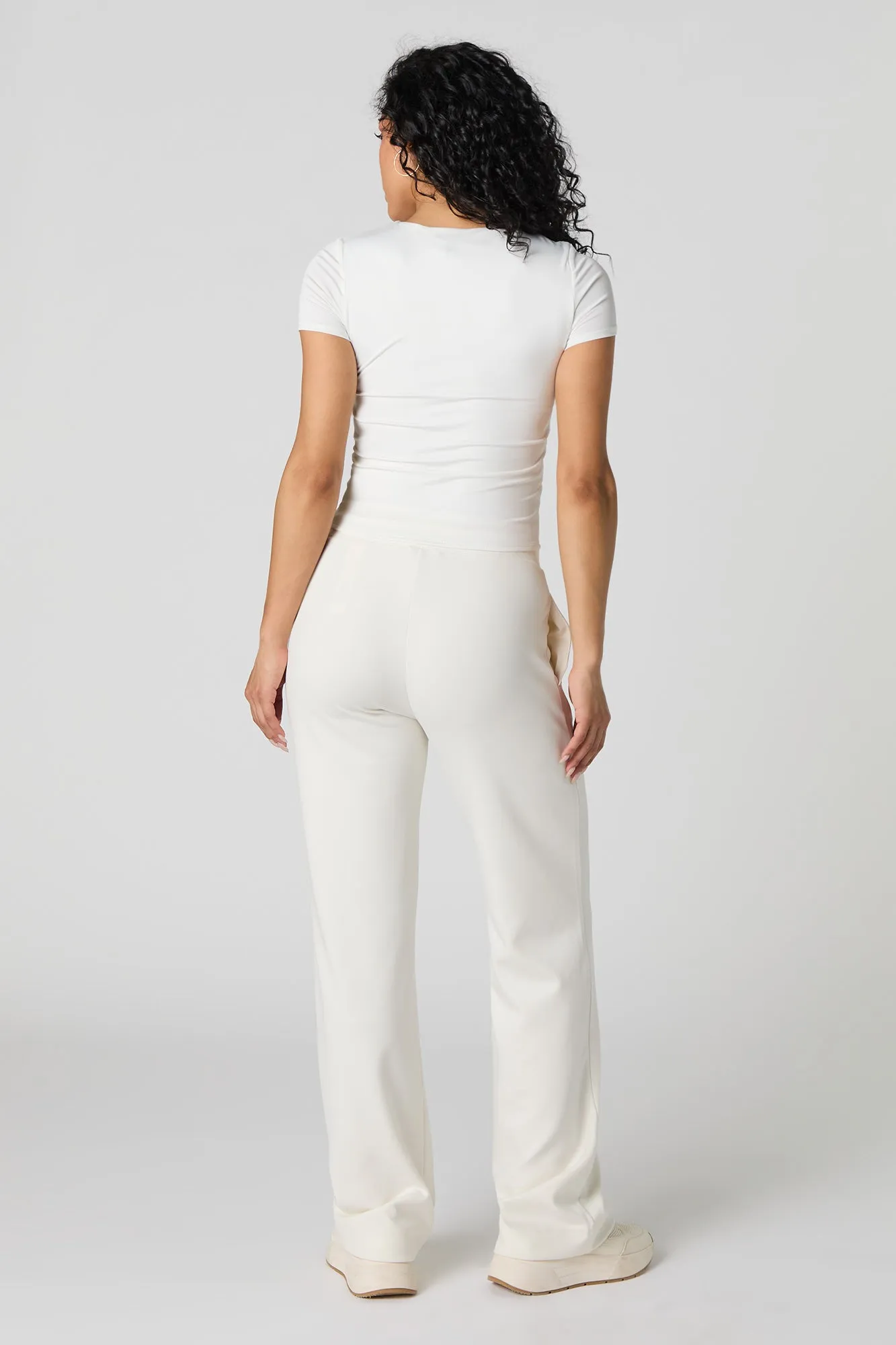 Soft Drawstring Wide Leg Pant sold by Urban Planet product image thumbnail 3