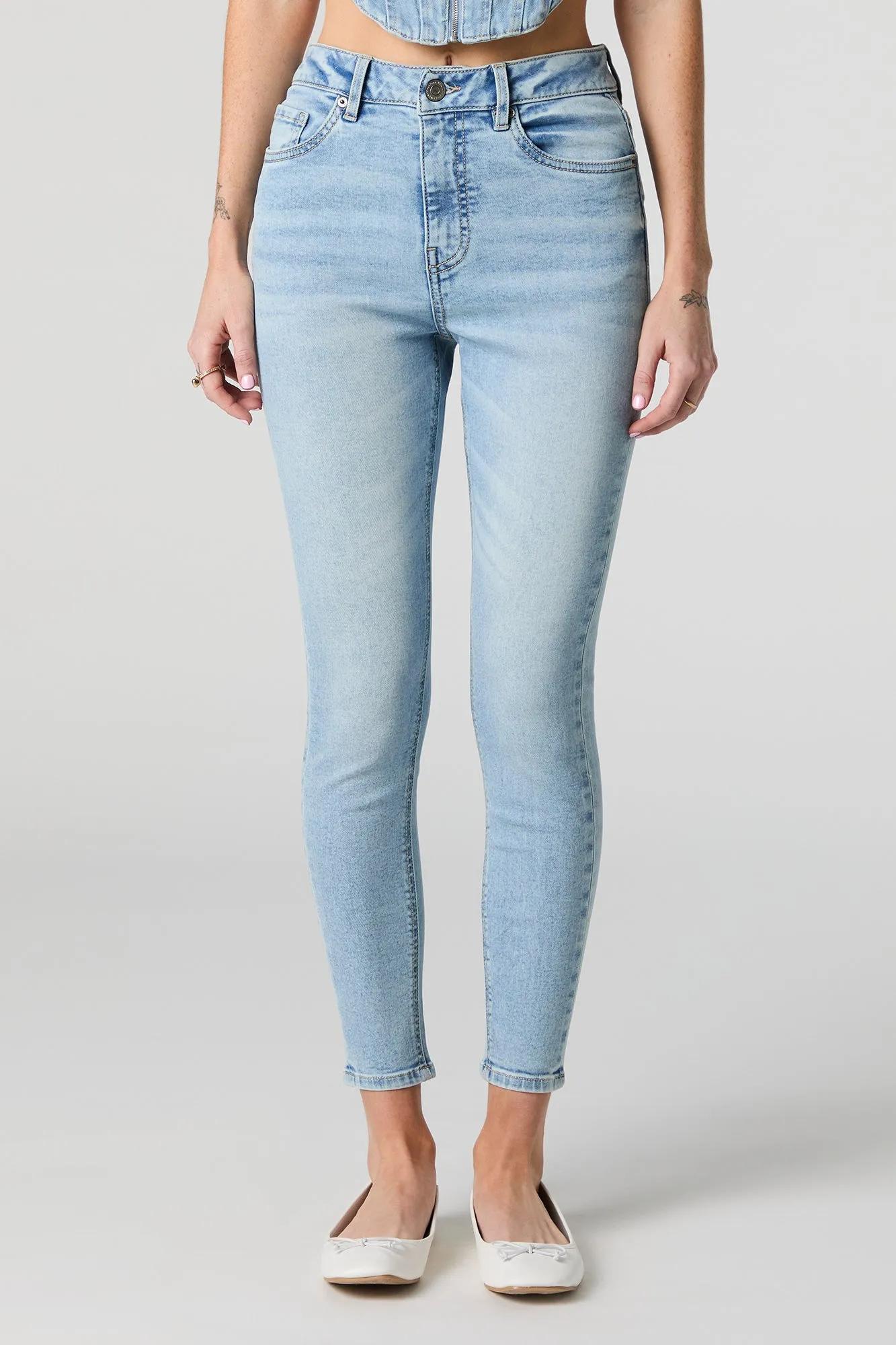 High Rise Skinny Light Jean sold by Urban Planet product image thumbnail 2